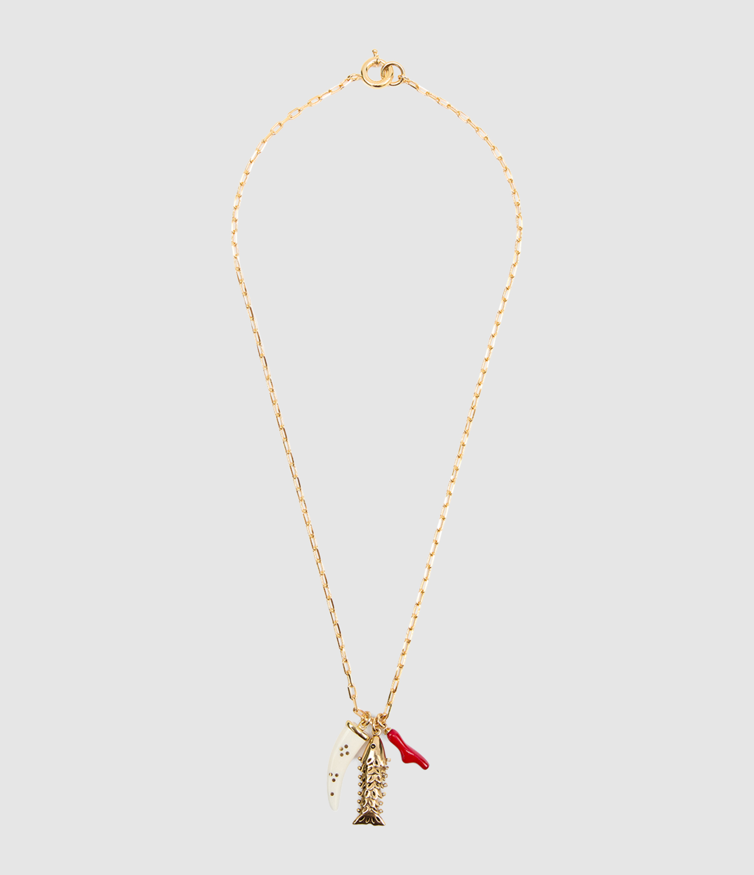 Sautoir Long Necklace Dore