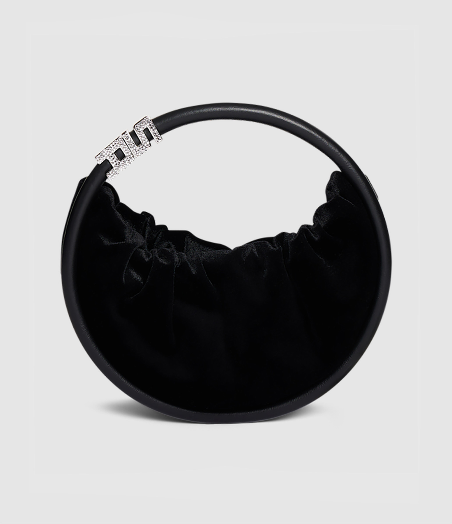 Sac Domino Mini Velours Noir 