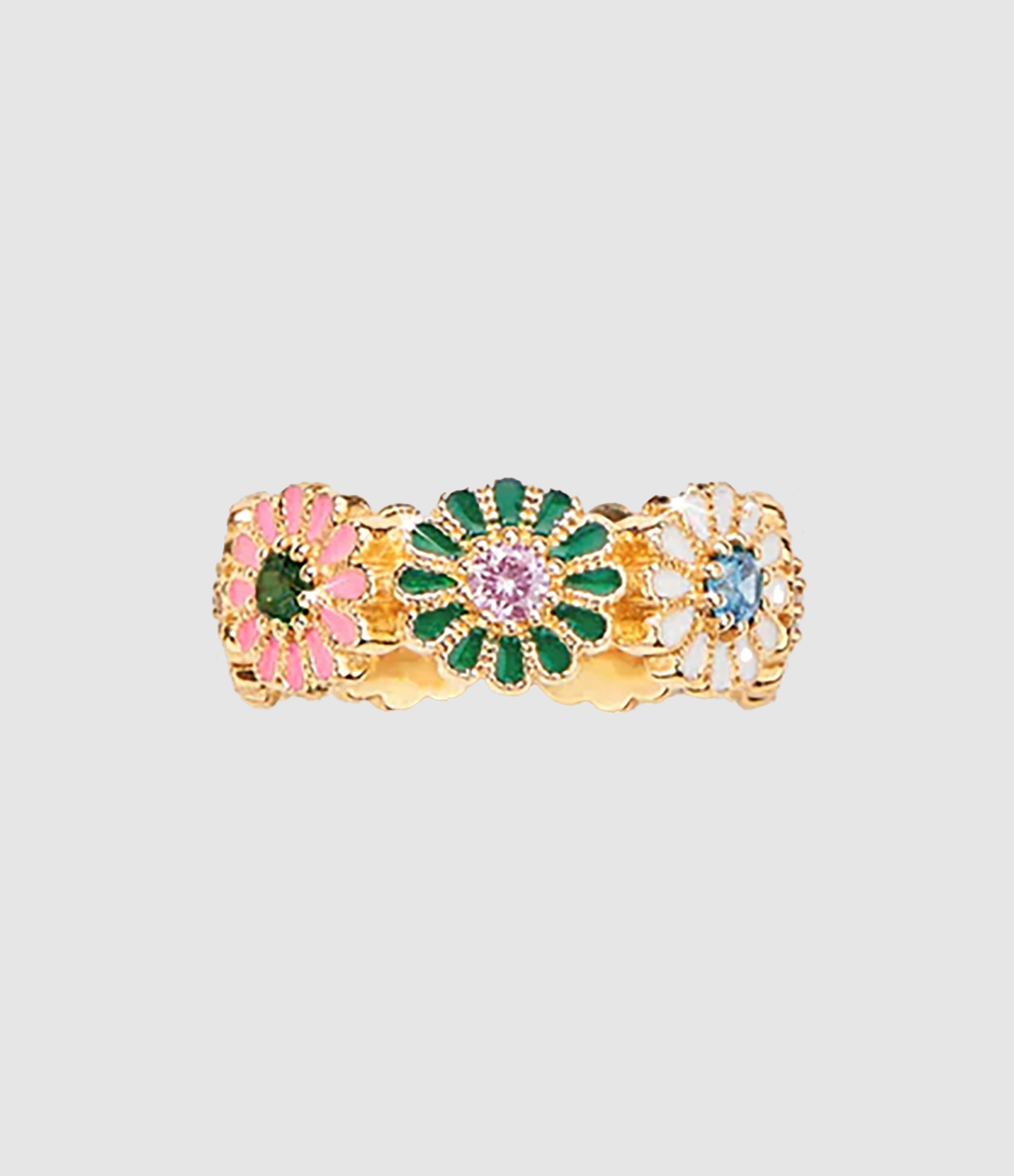 Bague Saï-7 Topaze Tourmaline Multicolore Argent D