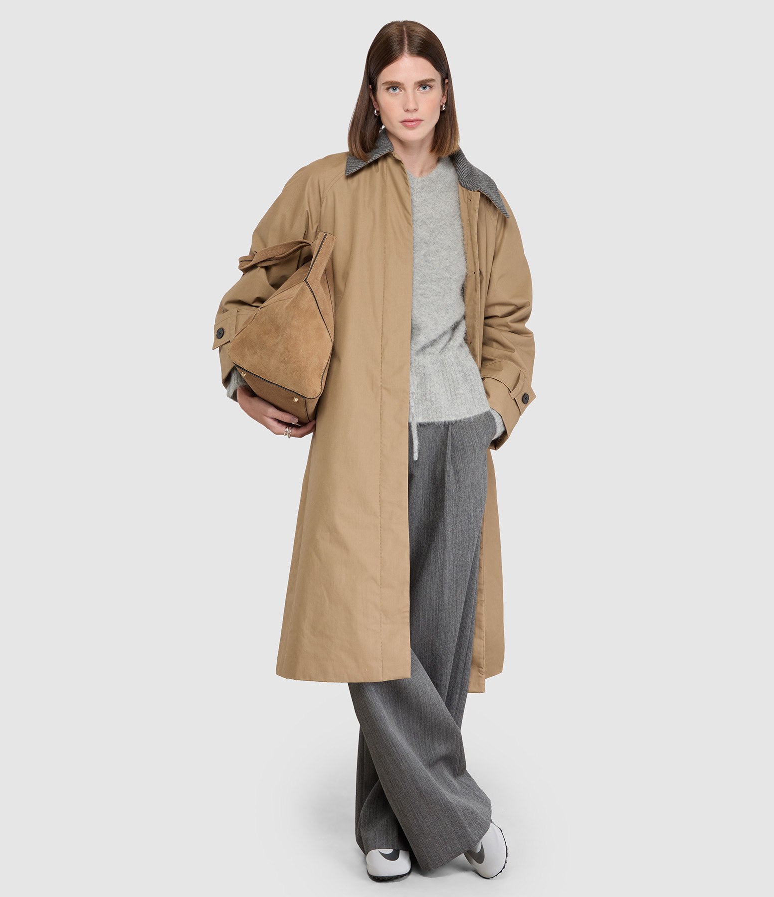 Manteau Saalmys Lead Gray