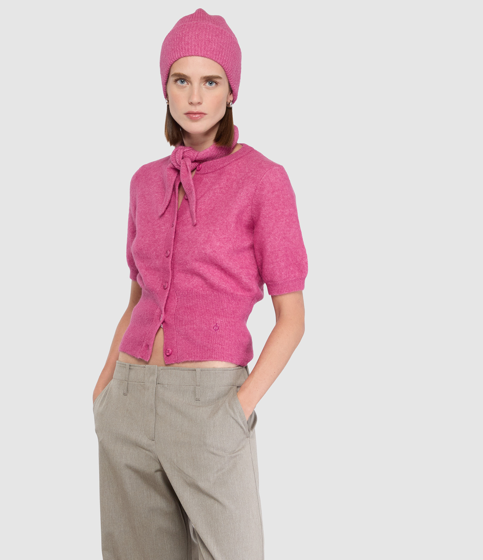 Cardigan Salora Red Violet