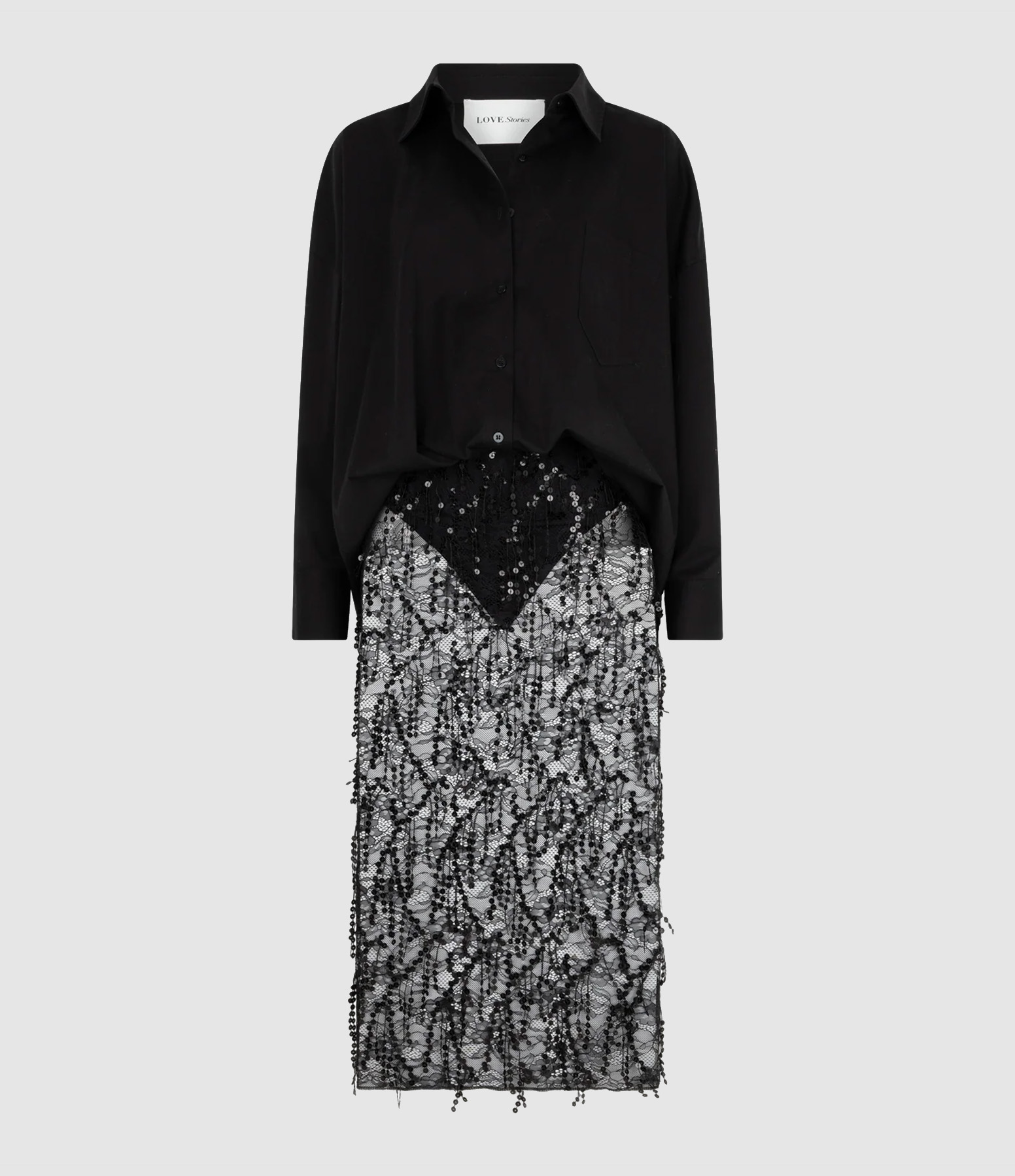Robe Mi-Longue Joey Black