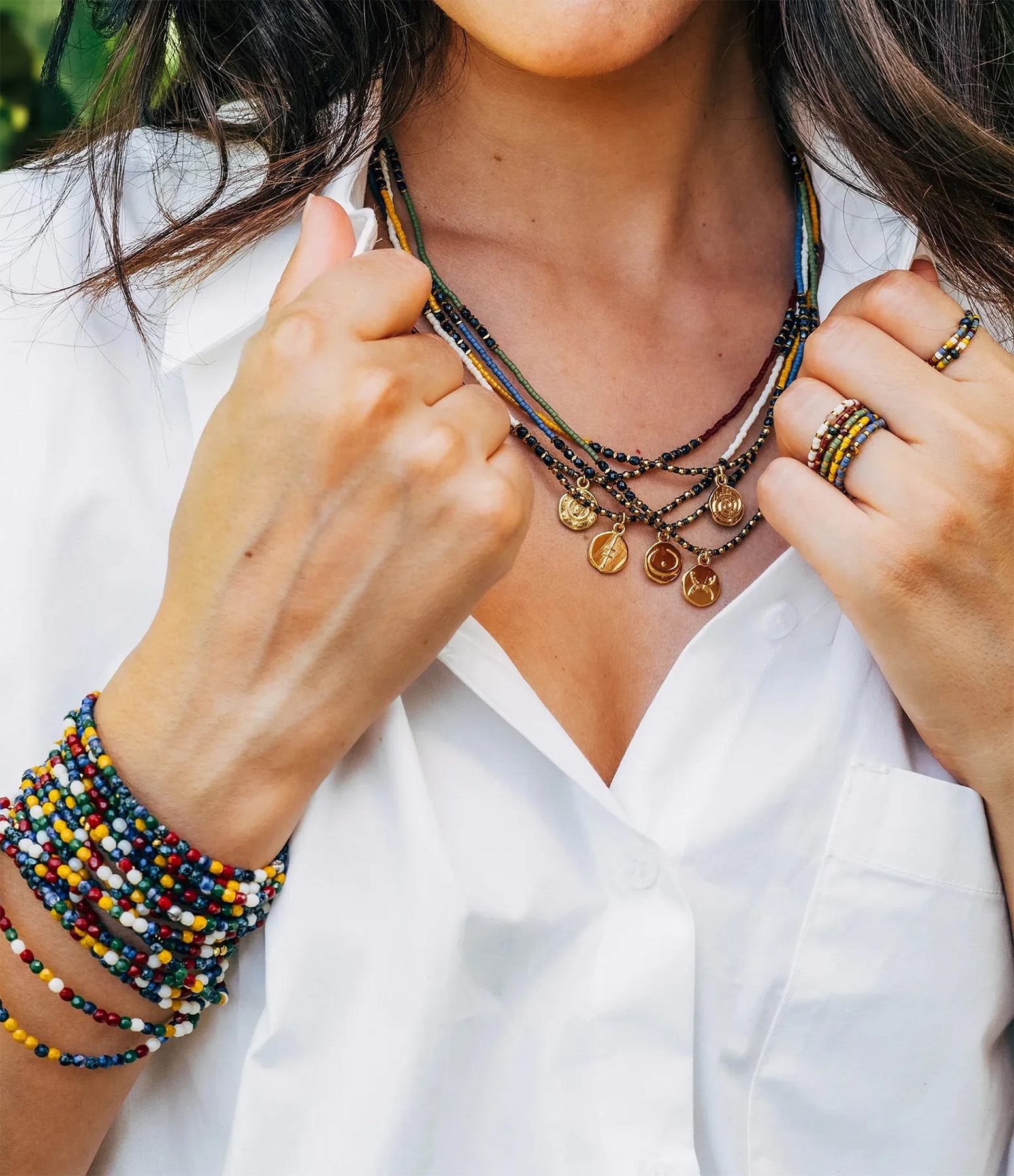 Collier Et Bracelet 3 Tours Force Intérieure Bordeaux