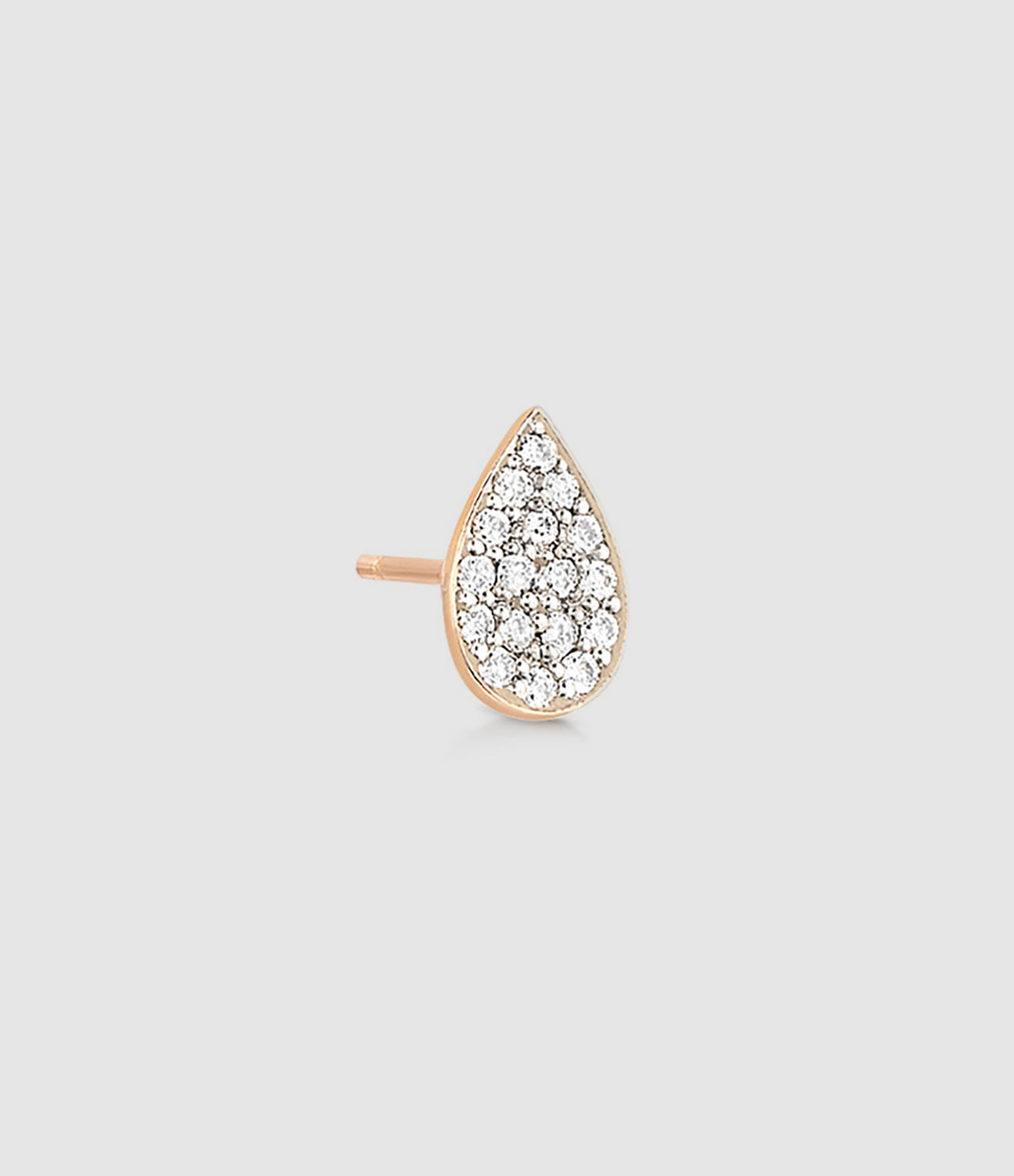 Boucle d'oreille Bliss Puce Diamants Or Rose (vendue à l'unité)