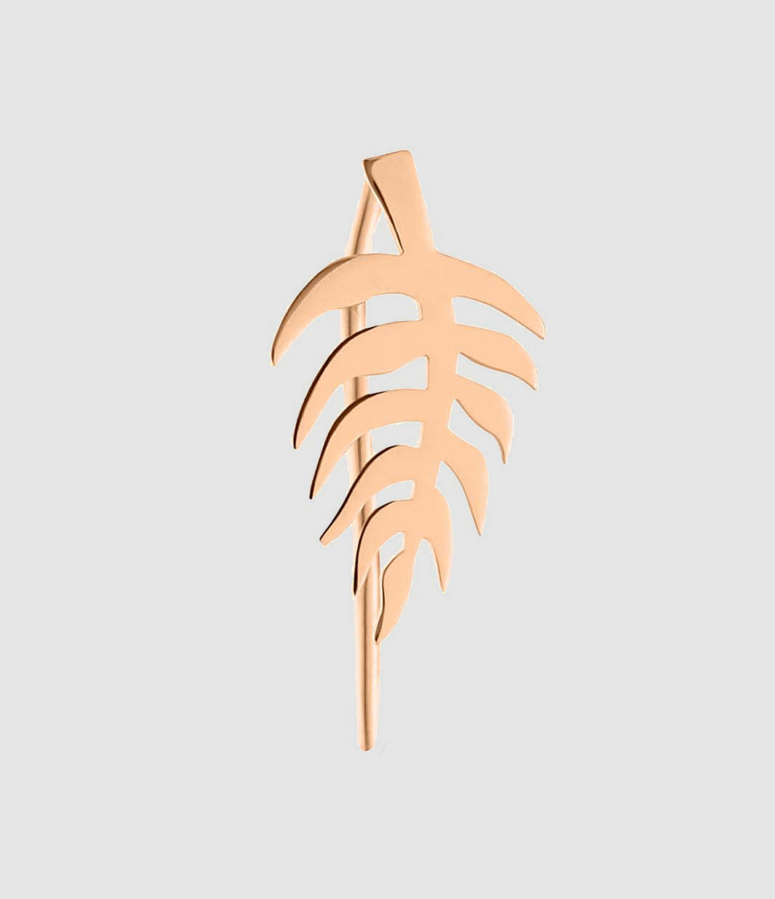 Boucle d'oreille Palms Or Rose (vendue à l'unité)