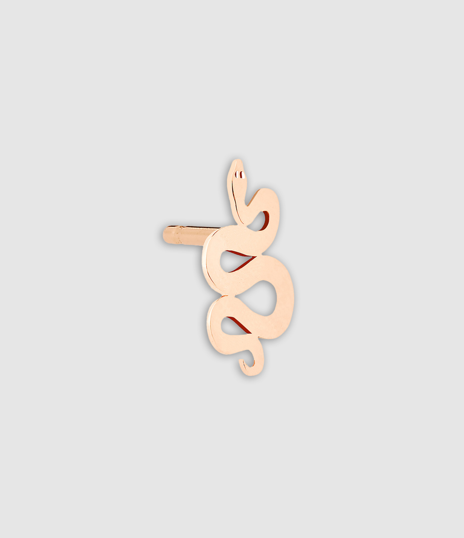 Boucle d'oreille Serpent Or Rose (vendue à l'unité)