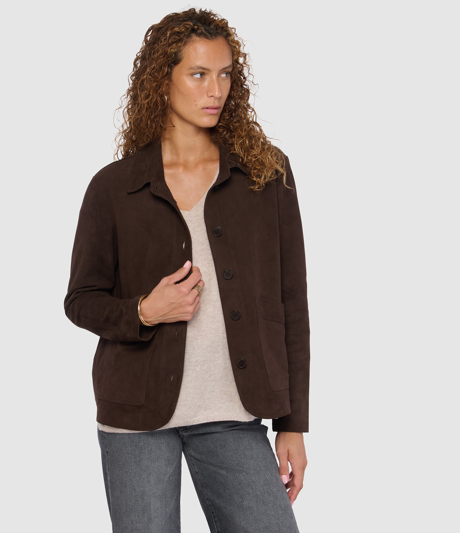 Veste Cuir Alexandra Vs Brown