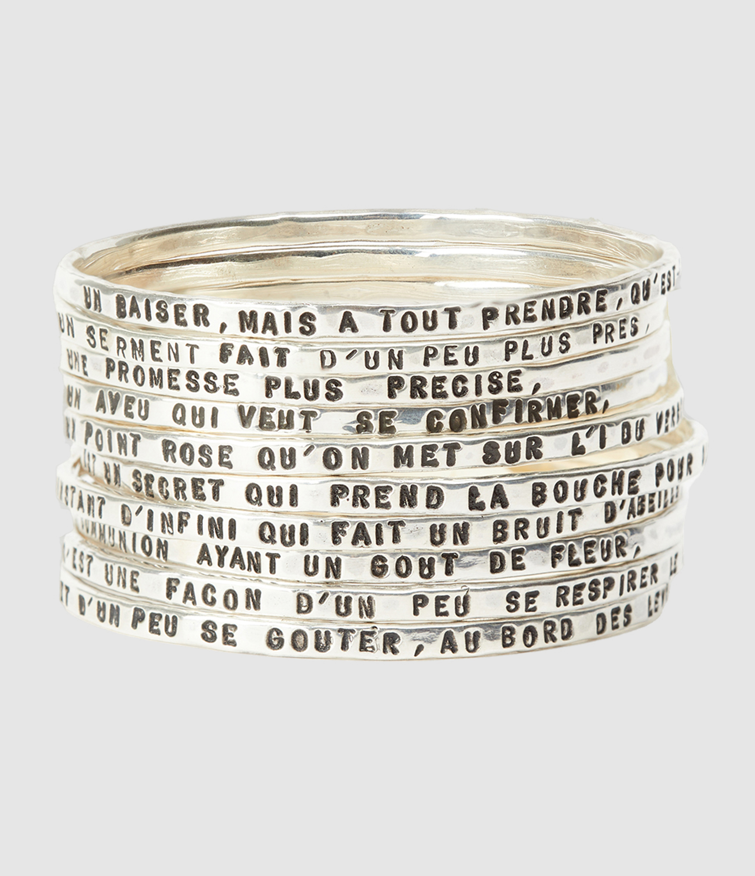 Manchette Edmond Rostand 10 rangs Argent