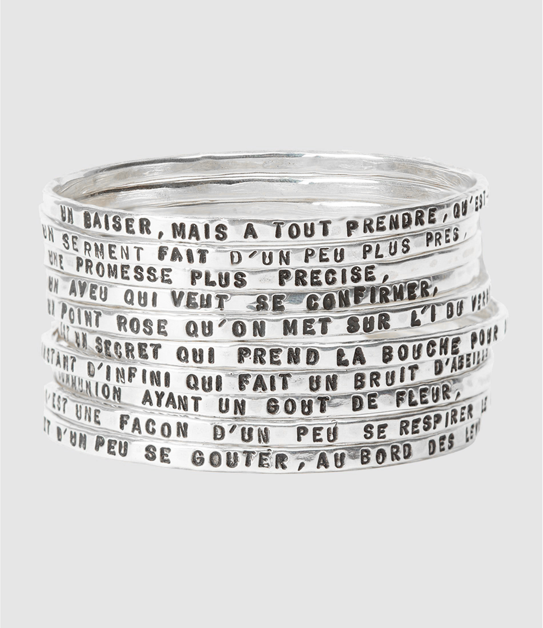 Manchette Edmond Rostand Rangs Fins Argent