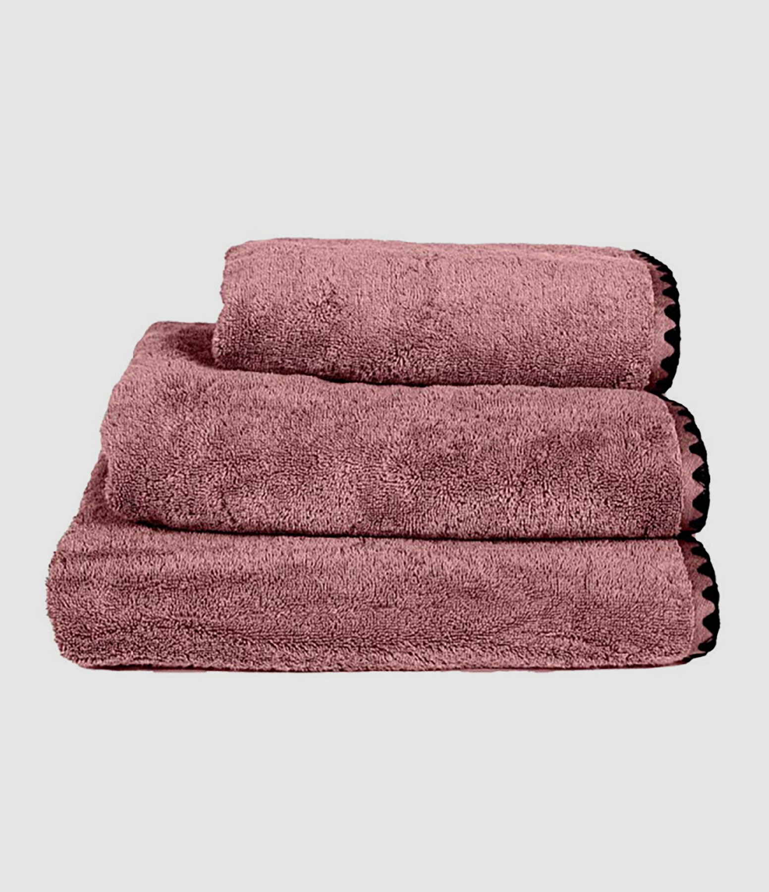 Serviette Issey Coton Bois de Rose, 50 x 100