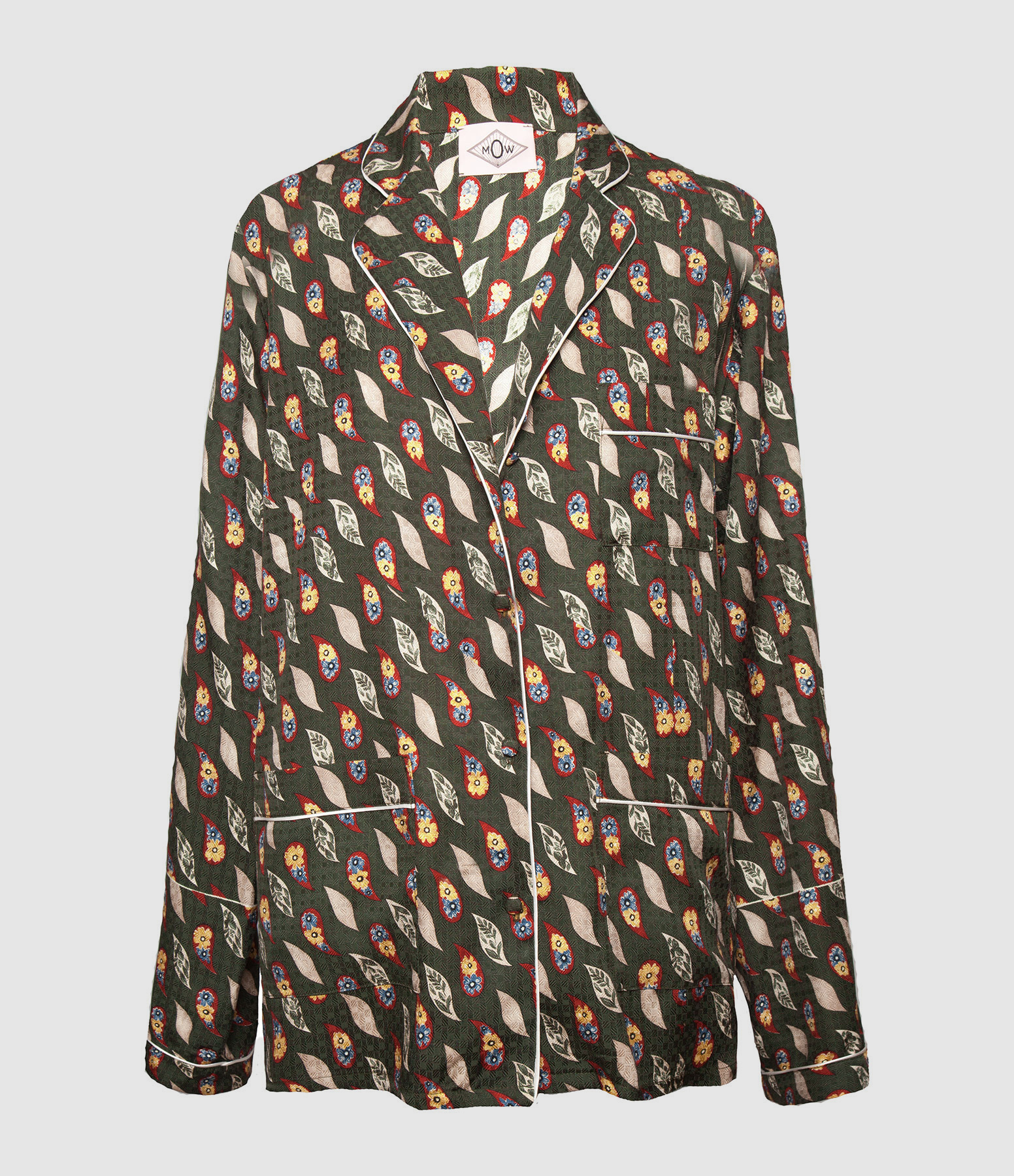 Chemise Cléo Soie Imprimé Vino