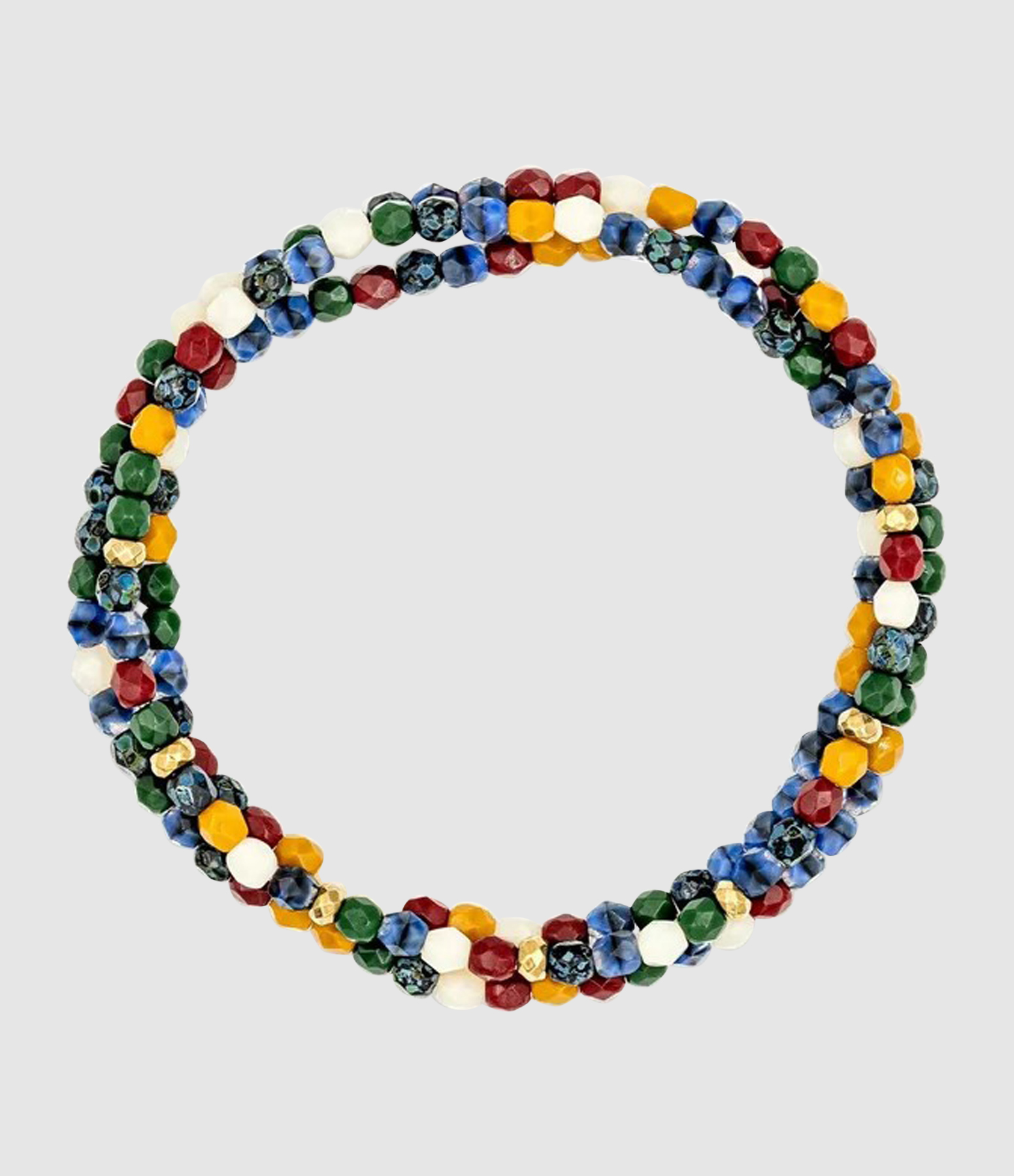 Collier Et Bracelet 3 Tours Seville Multicolore