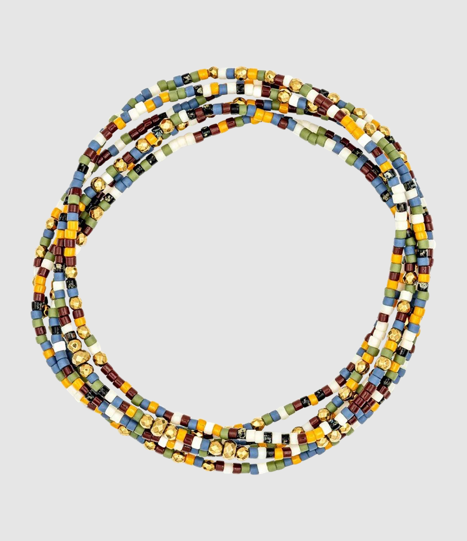 Collier Et Bracelet 6 Tours Seville Slim Multicolore
