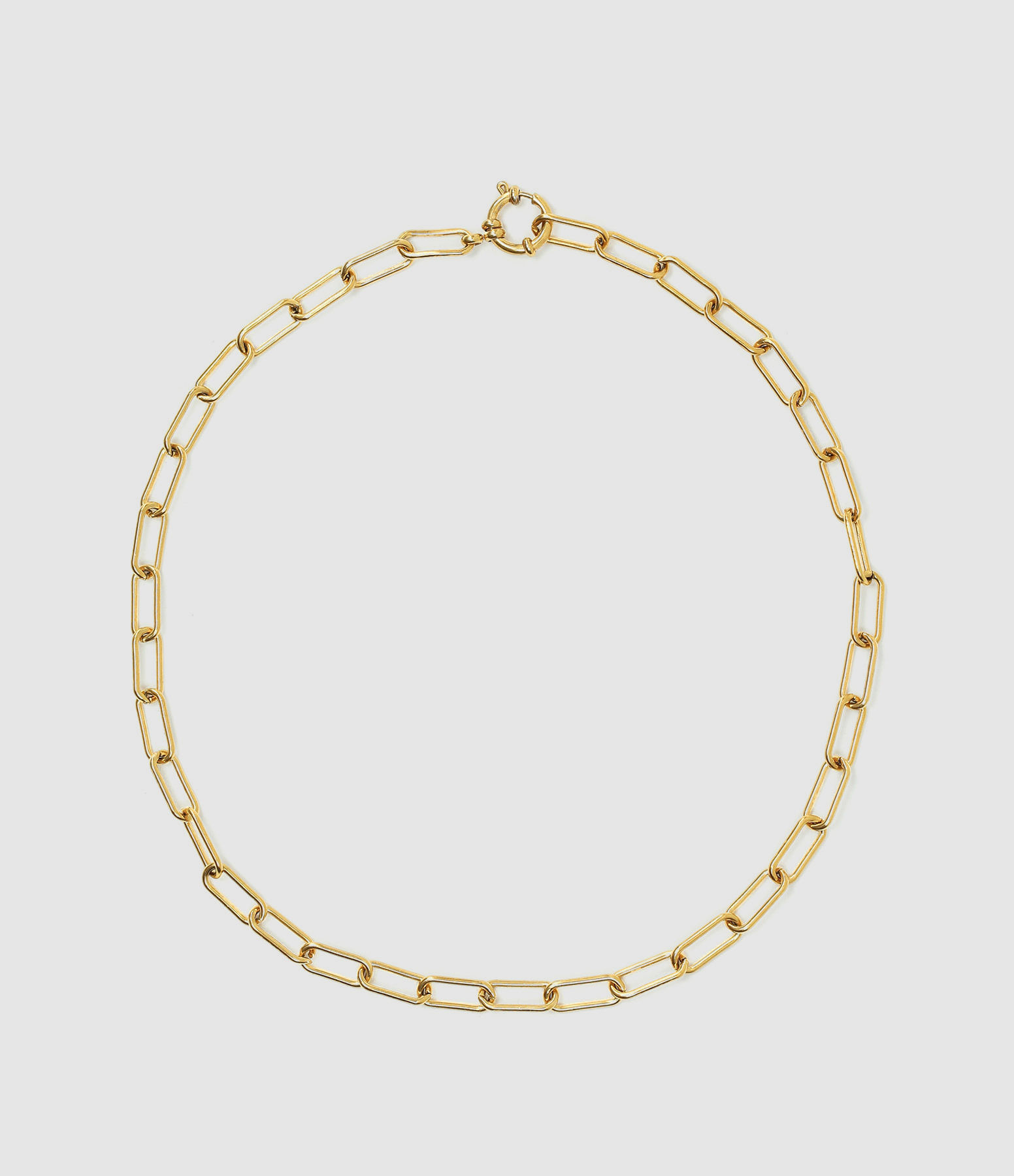 Collier Rolo Argent Doré