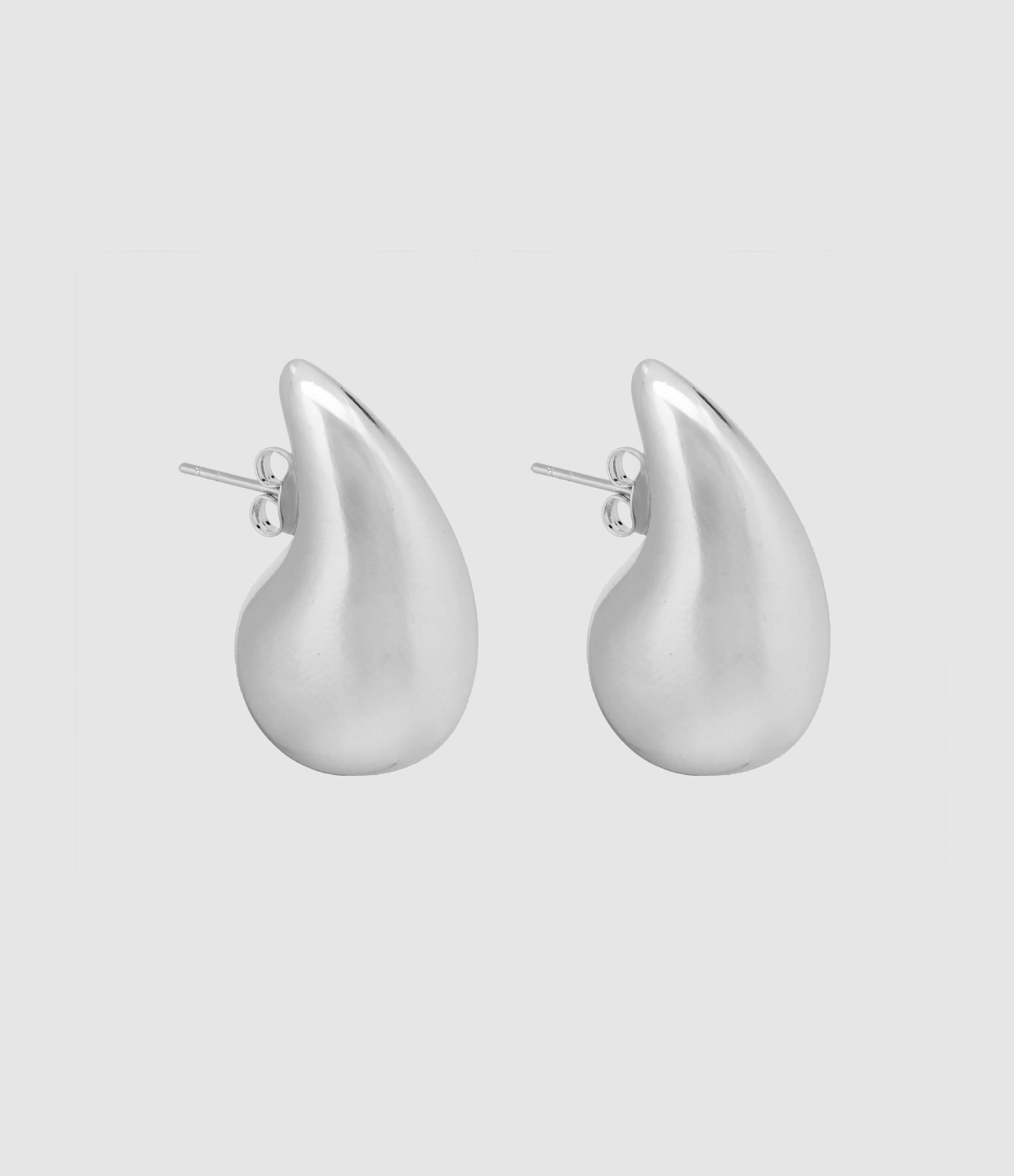 Boucles d'oreilles Goutte Argenté