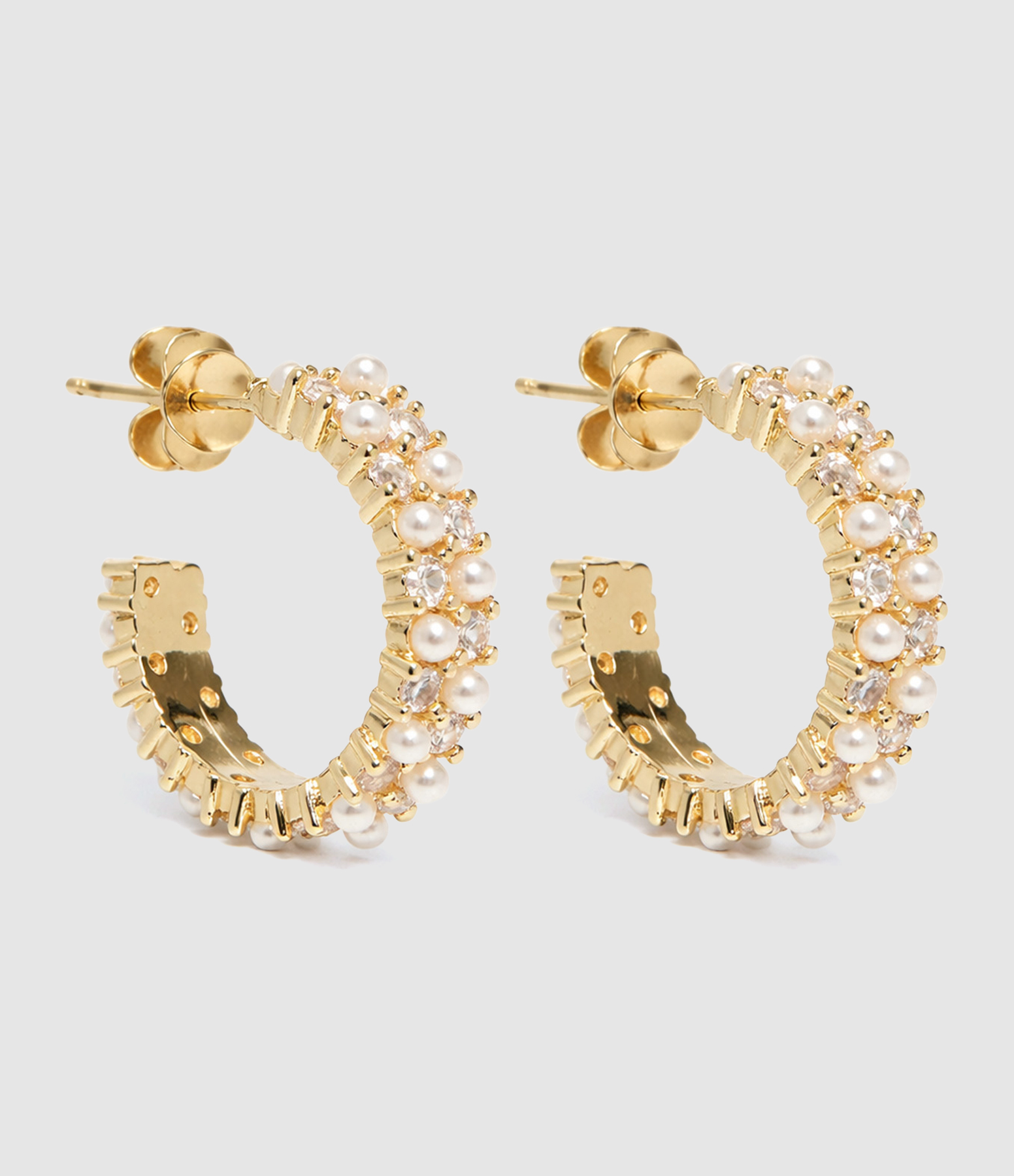 Boucles D'oreilles Ilios Doré Nacre