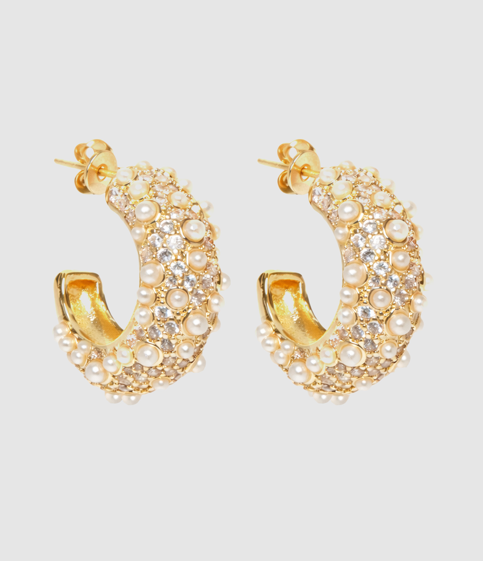 Boucles D'oreilles Namias Doré Nacre