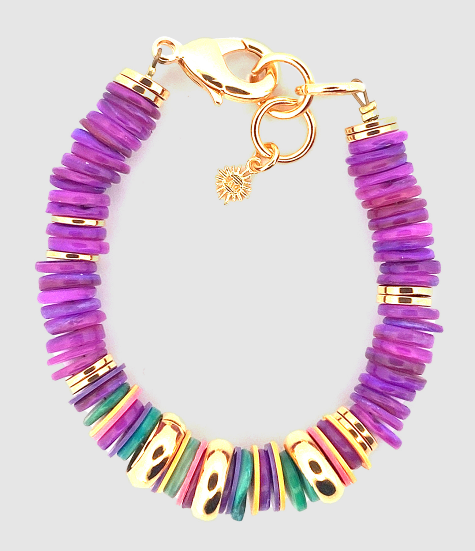 Bracelet Monaco Coquillage Violet