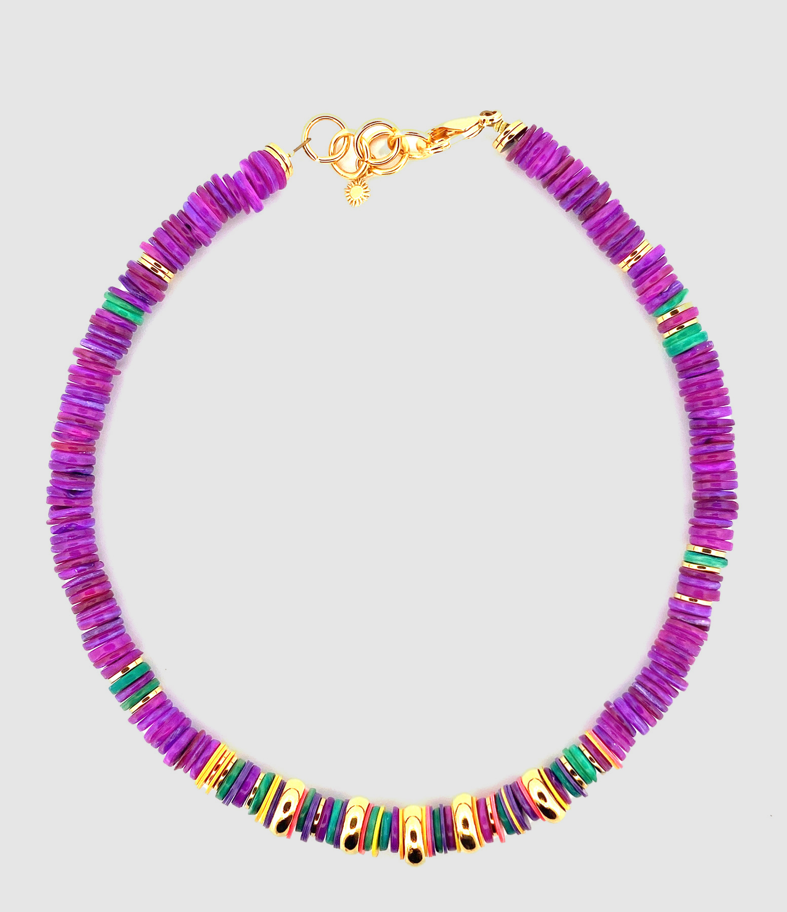 Collier Monaco Coquillage Violet