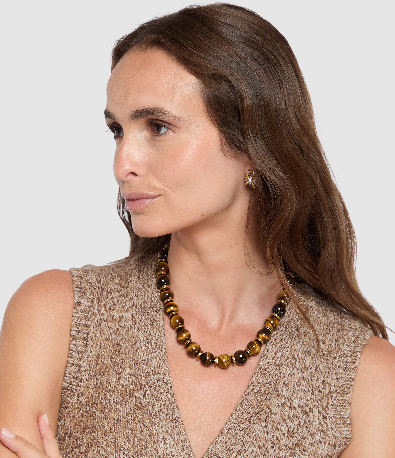 Collier Olia Marron