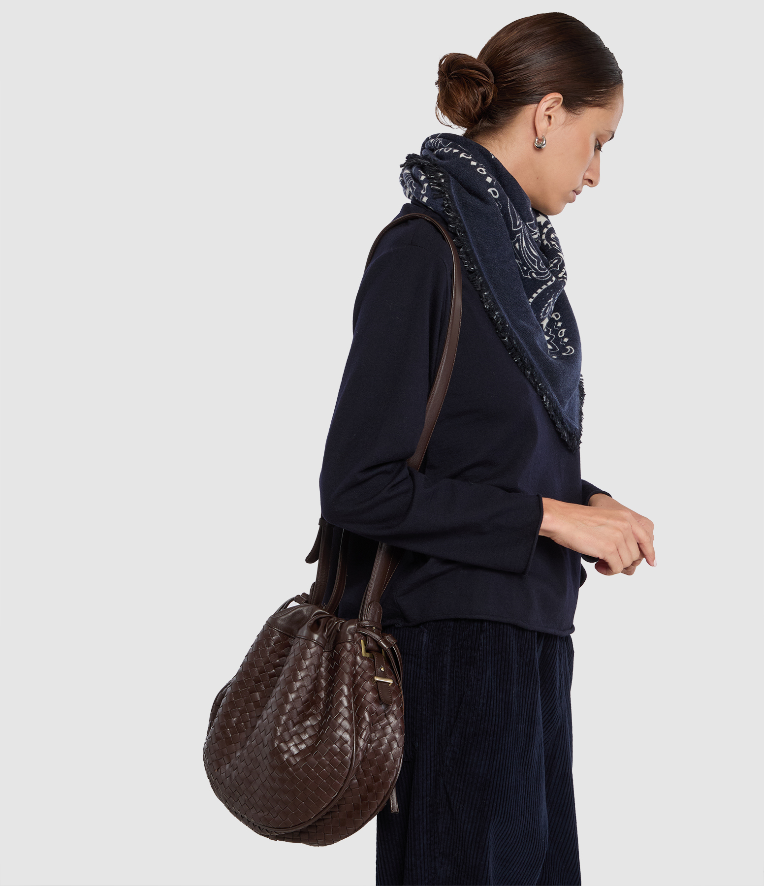 Sac Moon Cuir Brown