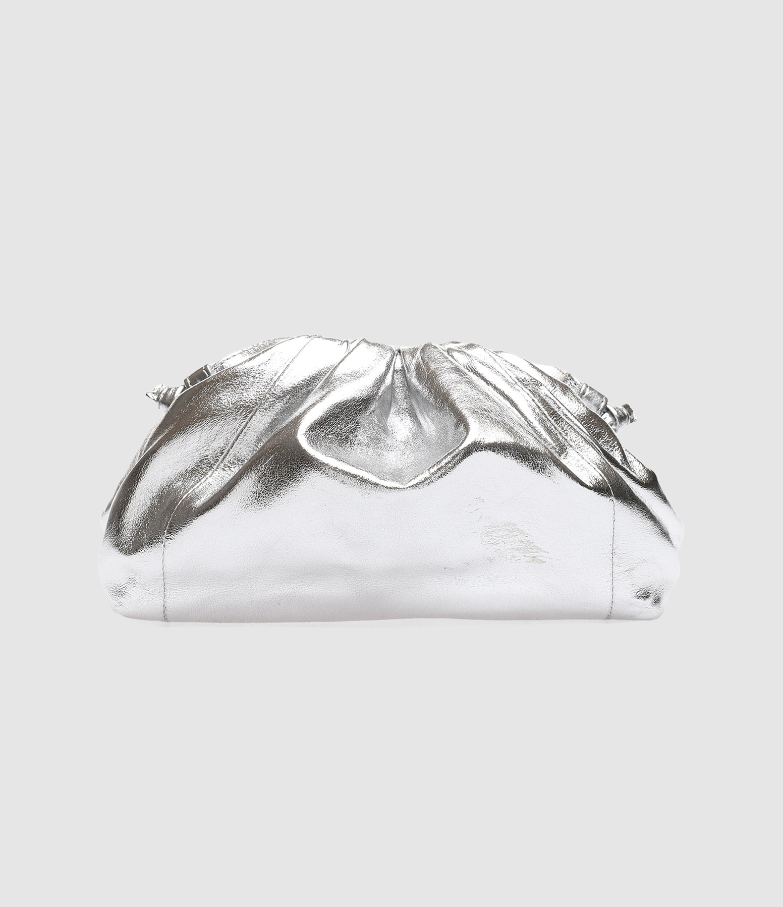 Sac Uniq Baby Cuir Argenté
