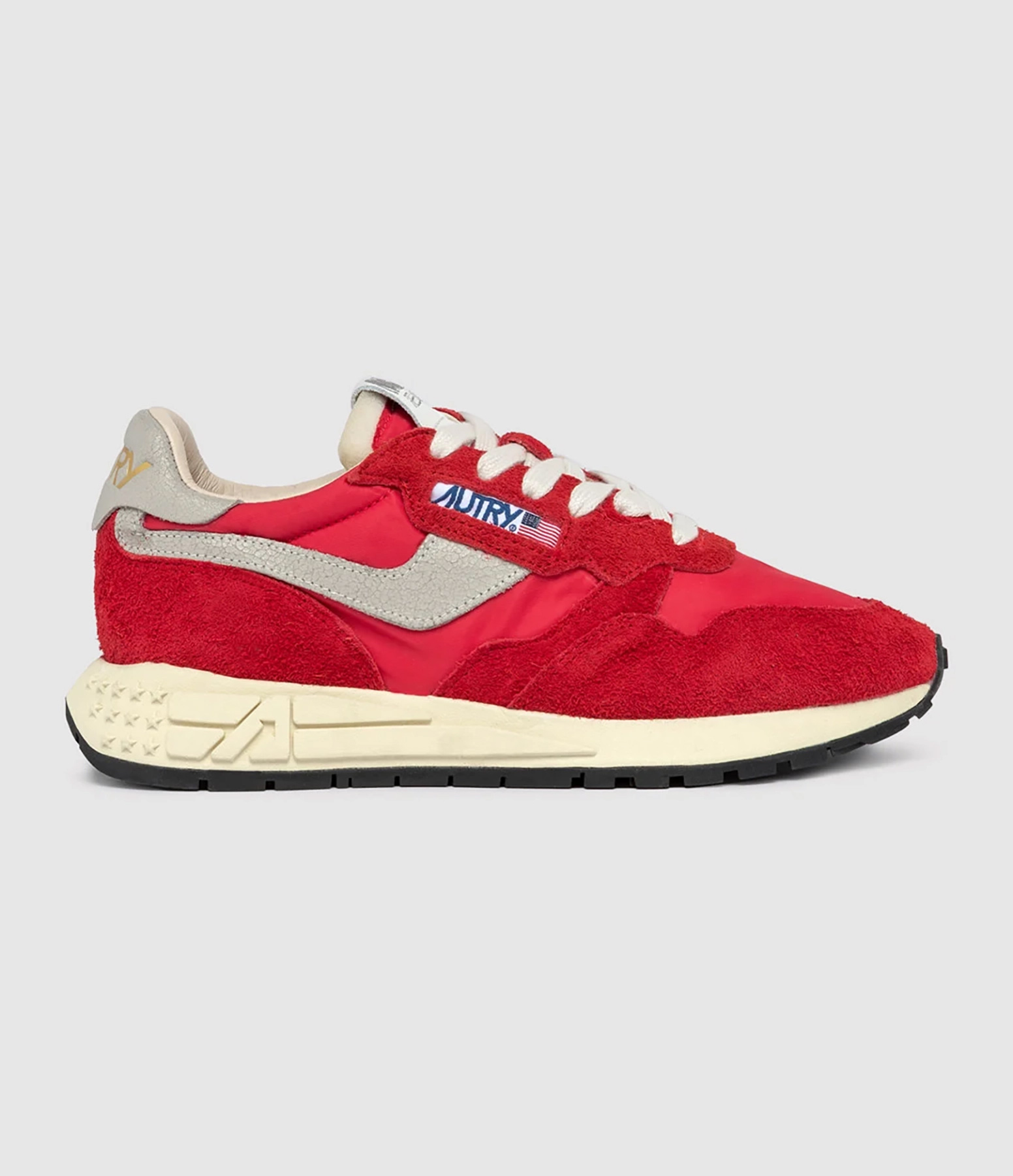 Baskets Reelwind Daim Nylon Rouge