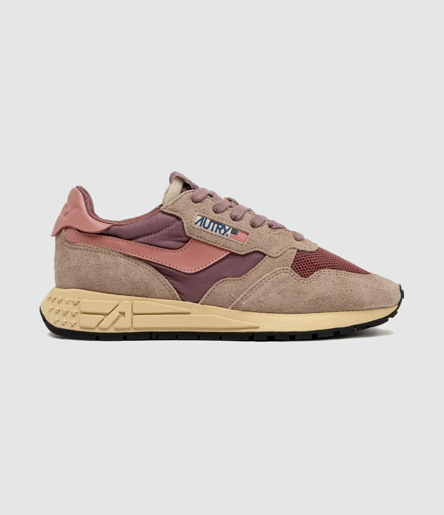 Baskets Reelwind Low Suede Net Rose Dessand