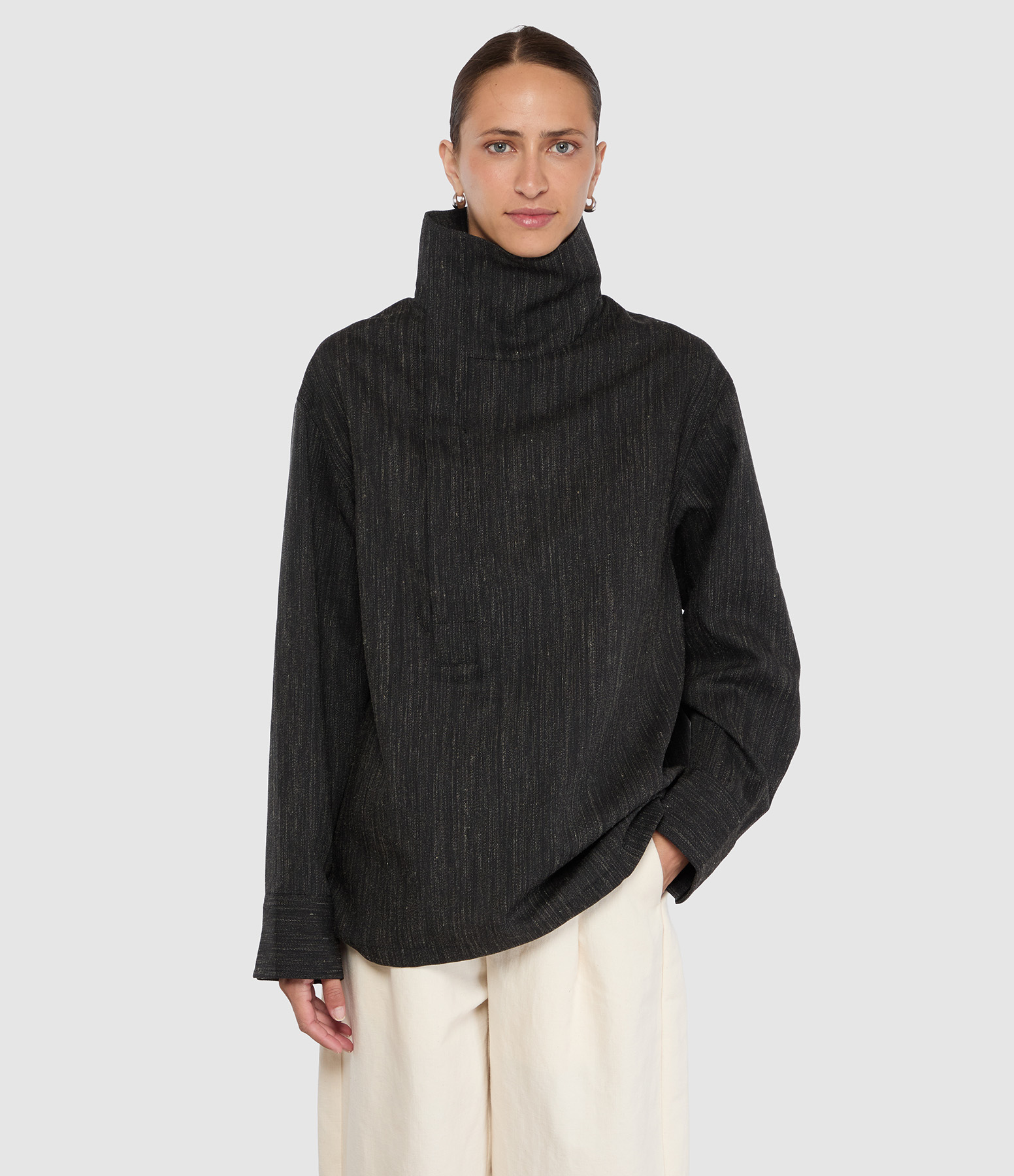 Blouse Lutece Gris Anthracite