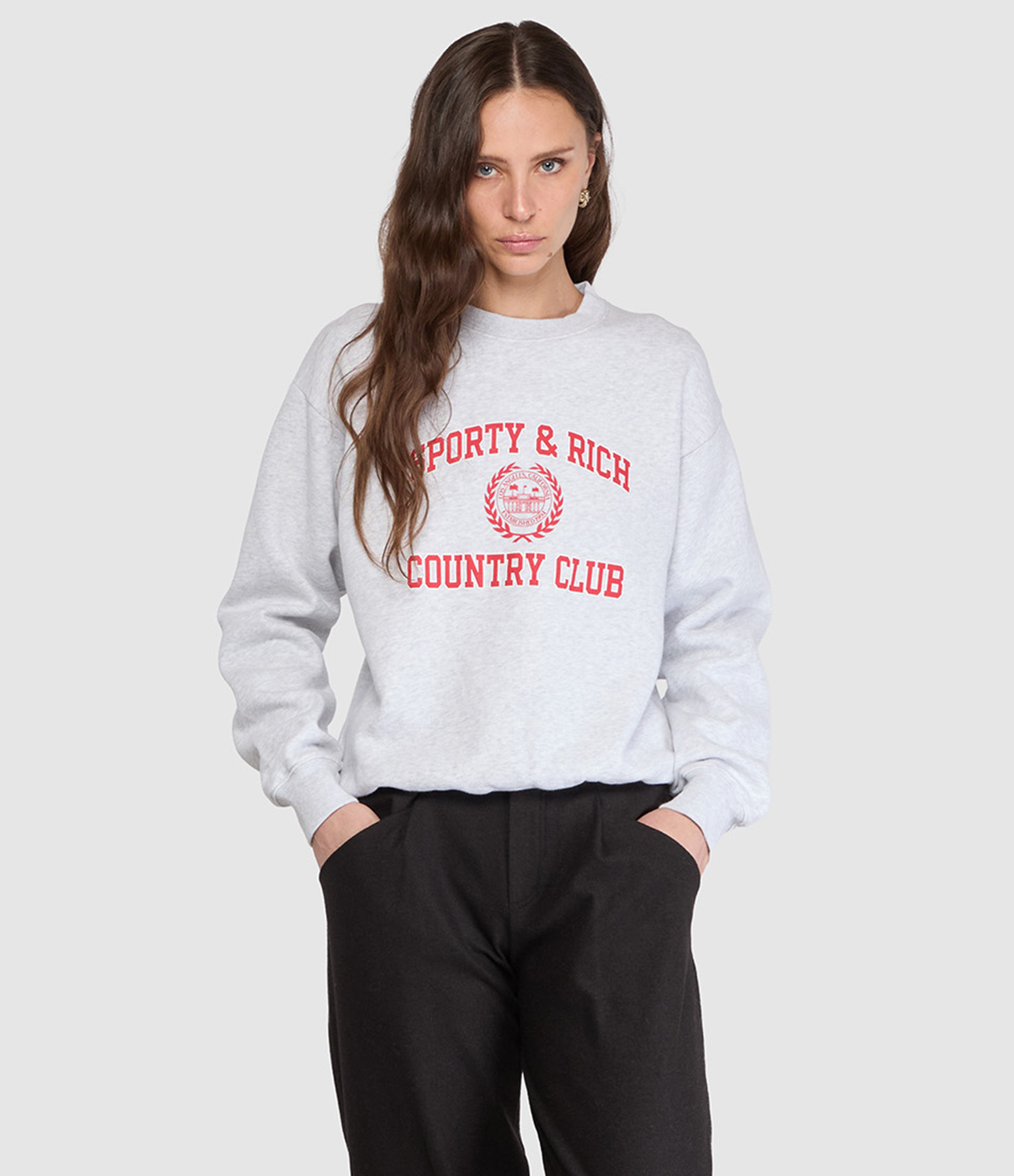 Pull Varsity Crest Heather Gray