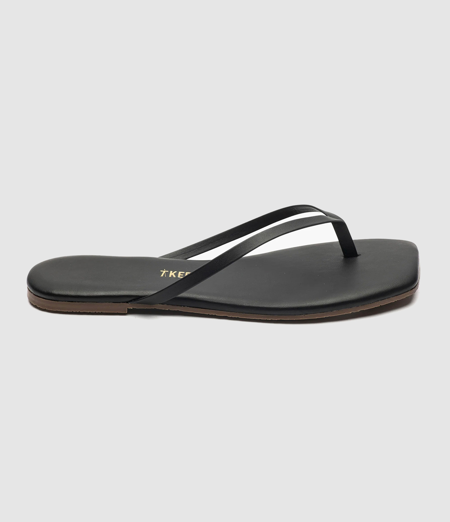 Tongs Square Toe Lily Black