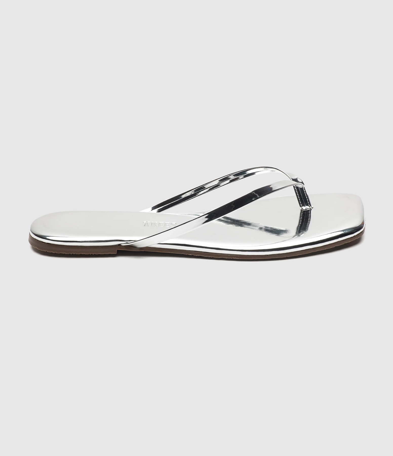 Tongs Square Toe Lily Mirror Chrome