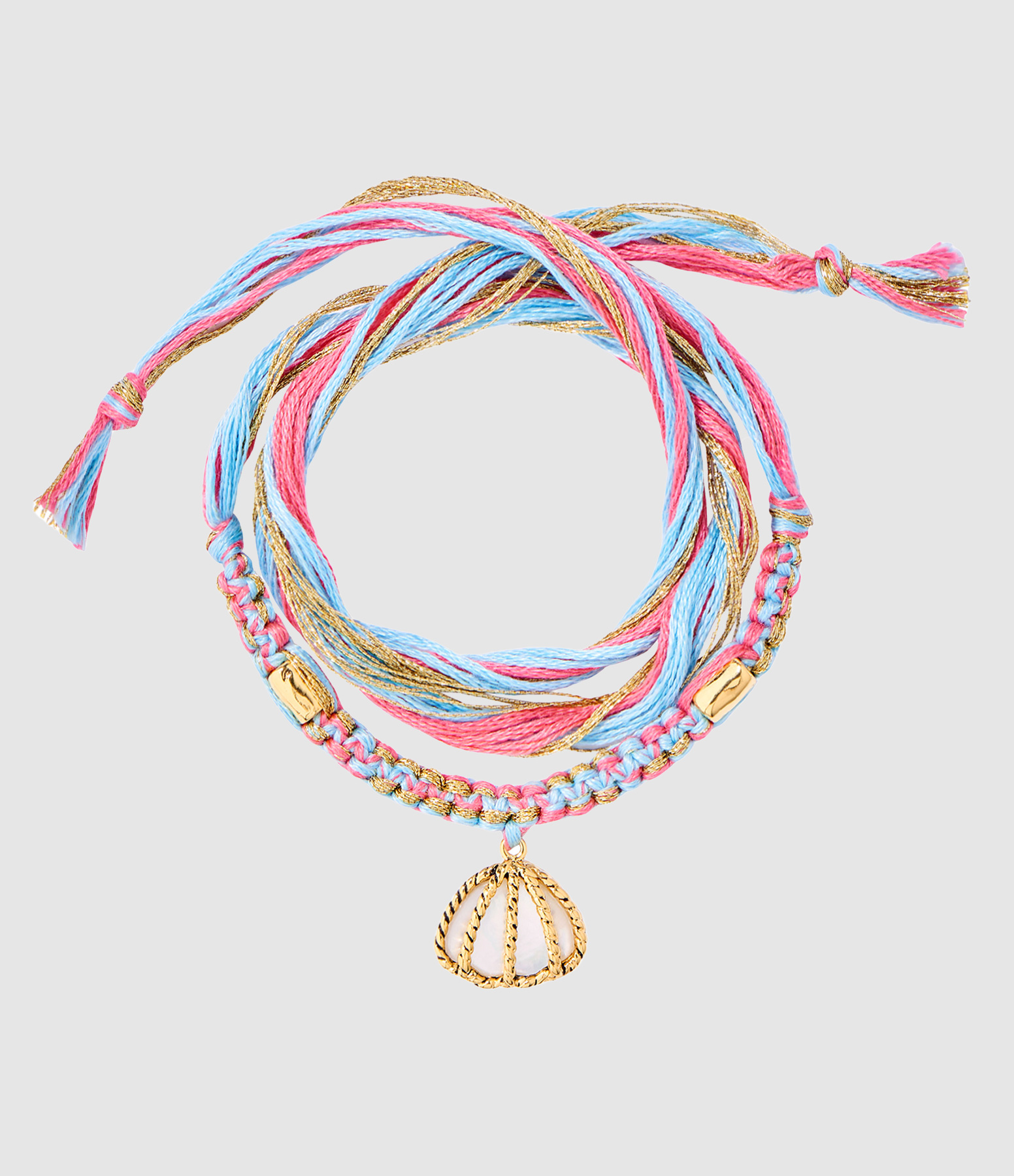 Bracelet Honolulu Coquillage Bleu