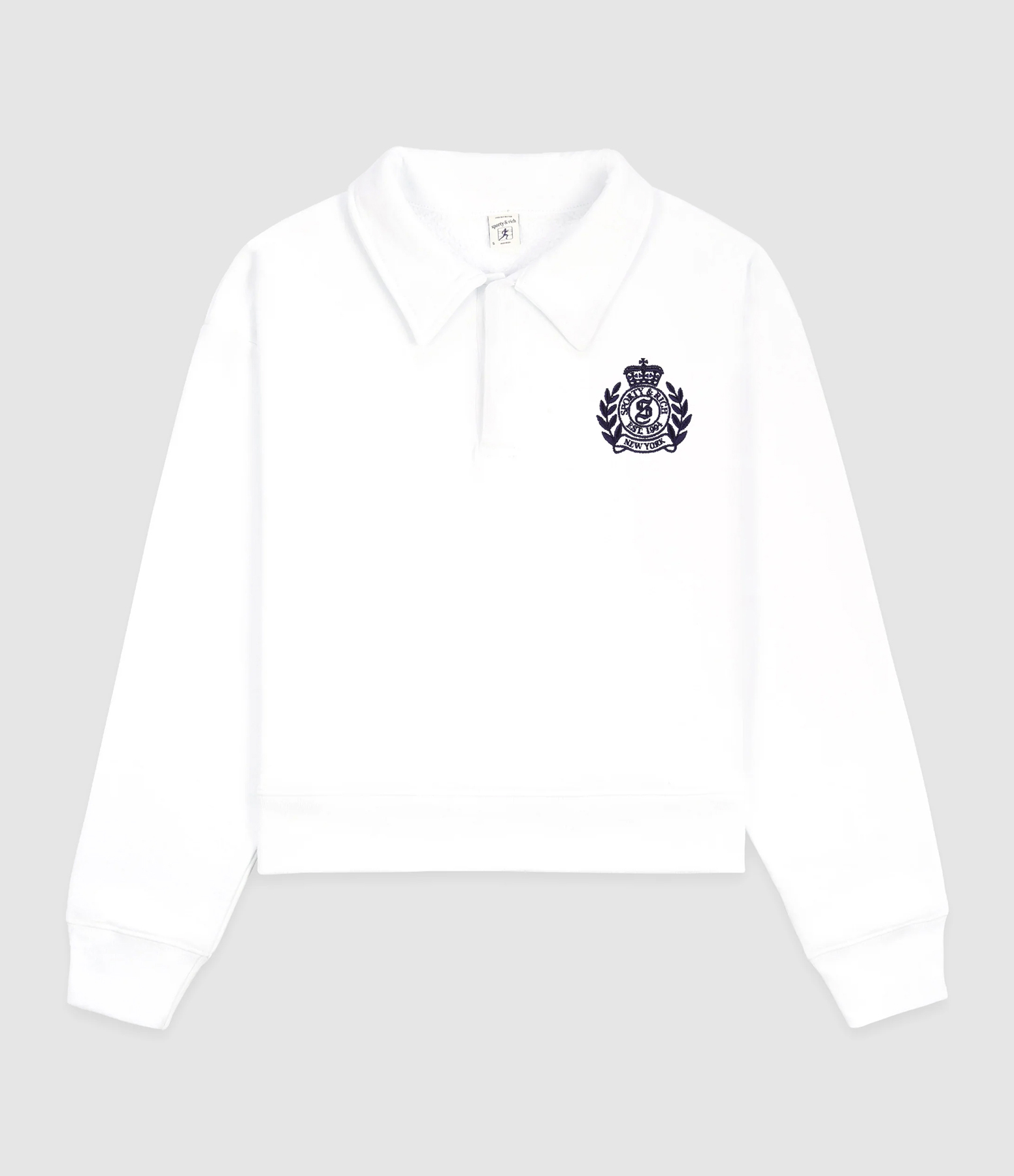 Polo Ny Crest Embroidered White