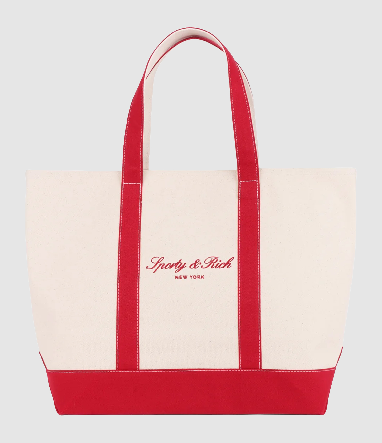 Tote Bag Signature Ny Logo Natural Ruby