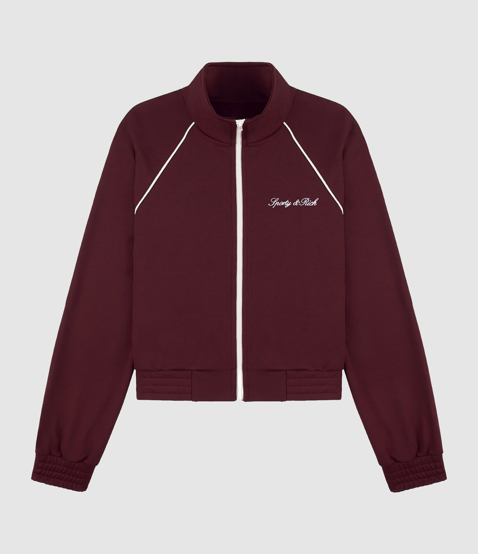 Veste Signature Logo Retro Bordeaux White