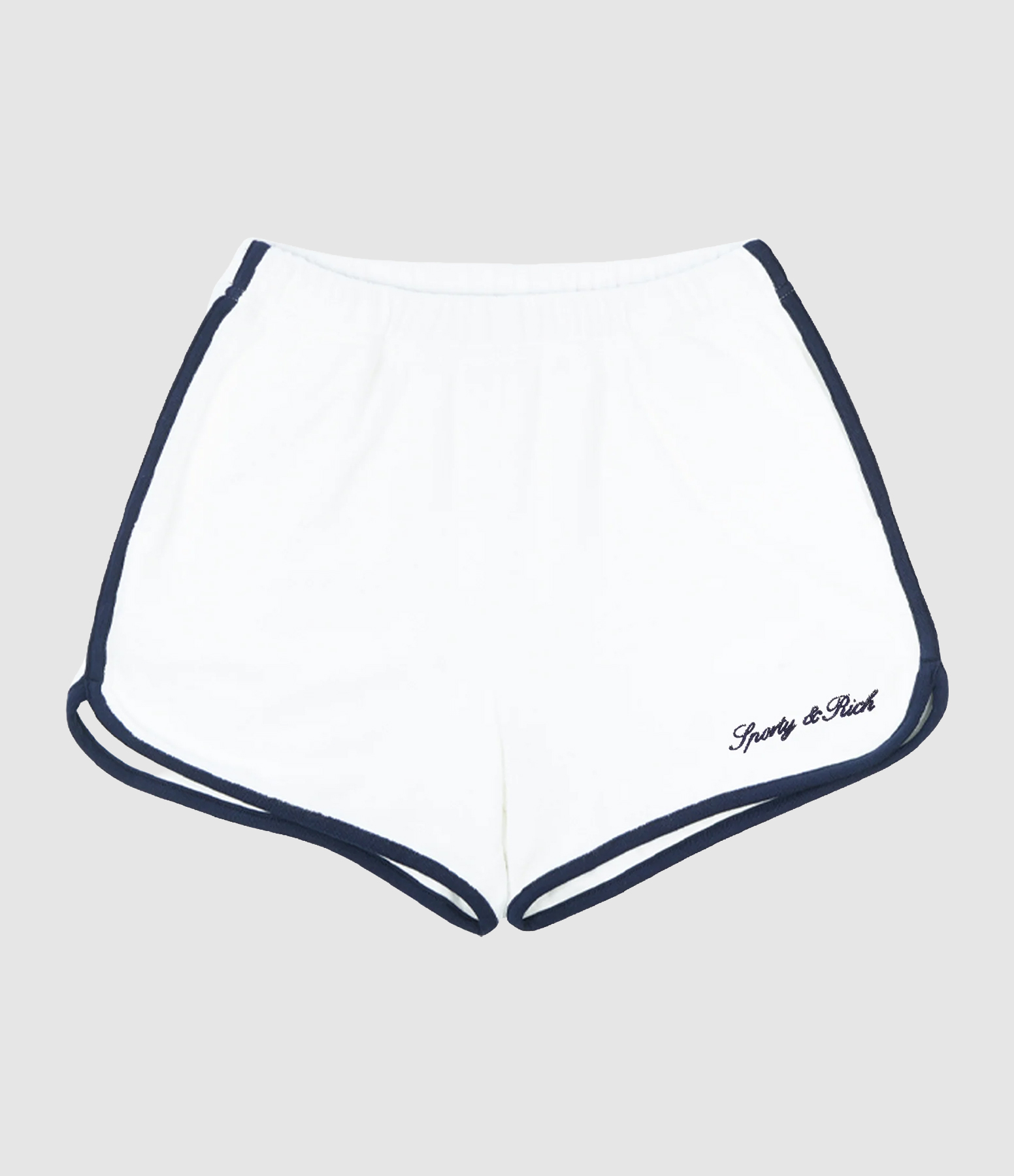 Short Signature Logo Terry White Dark Navy
