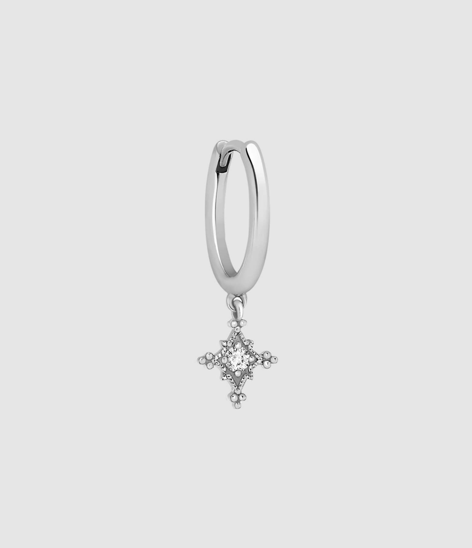 Mini Créole Stella Diamant Or Noir (vendue à l'unité)