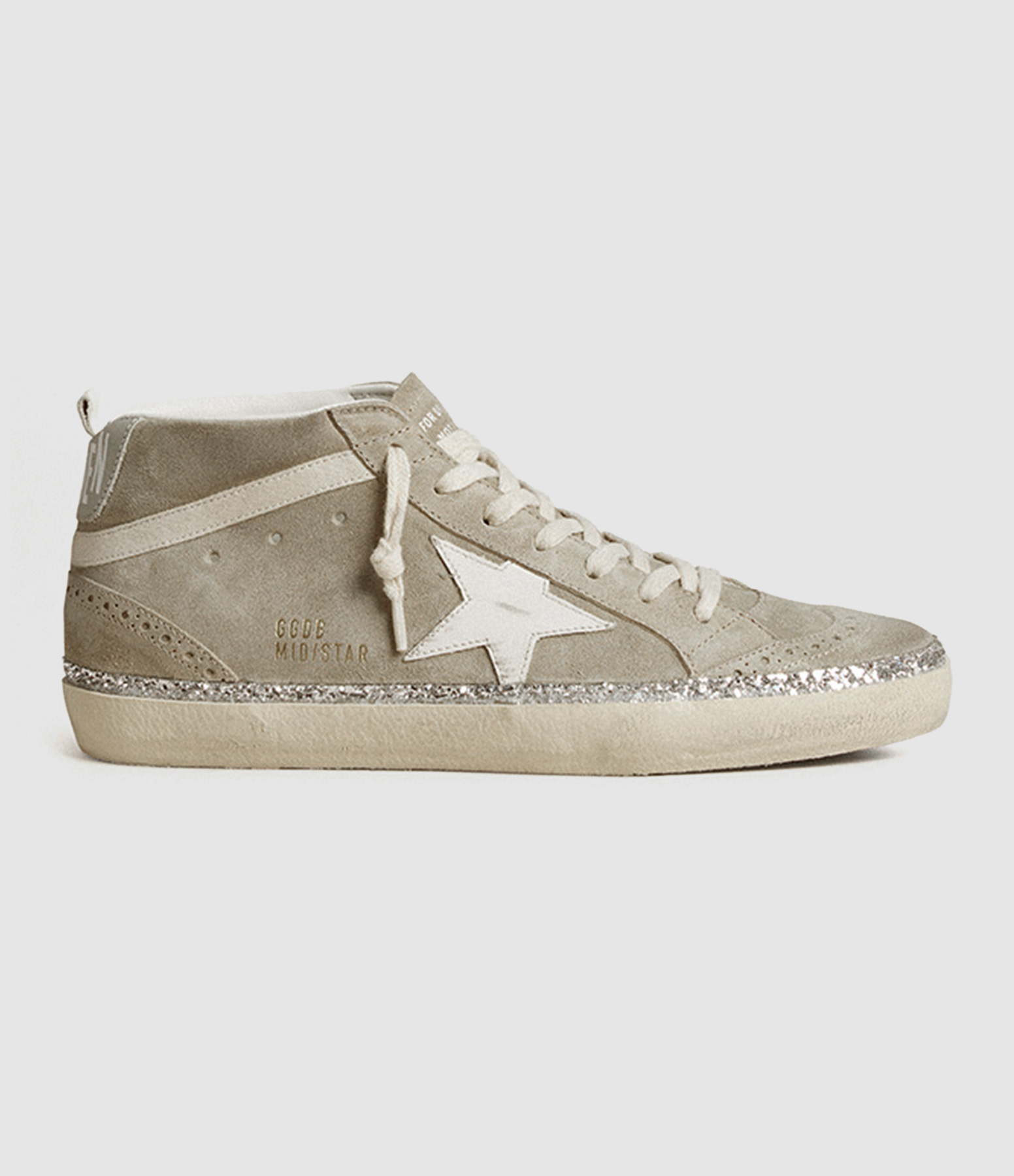 Baskets Mid Star Gris Argenté Blanc