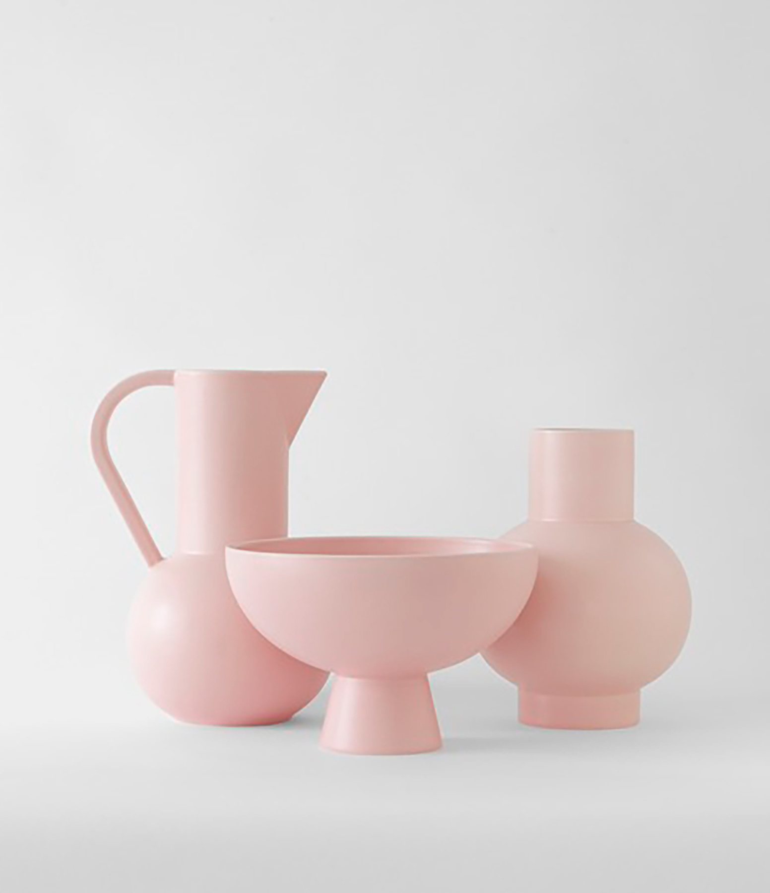 Grand Vase Strøm Faïence Coral Blush