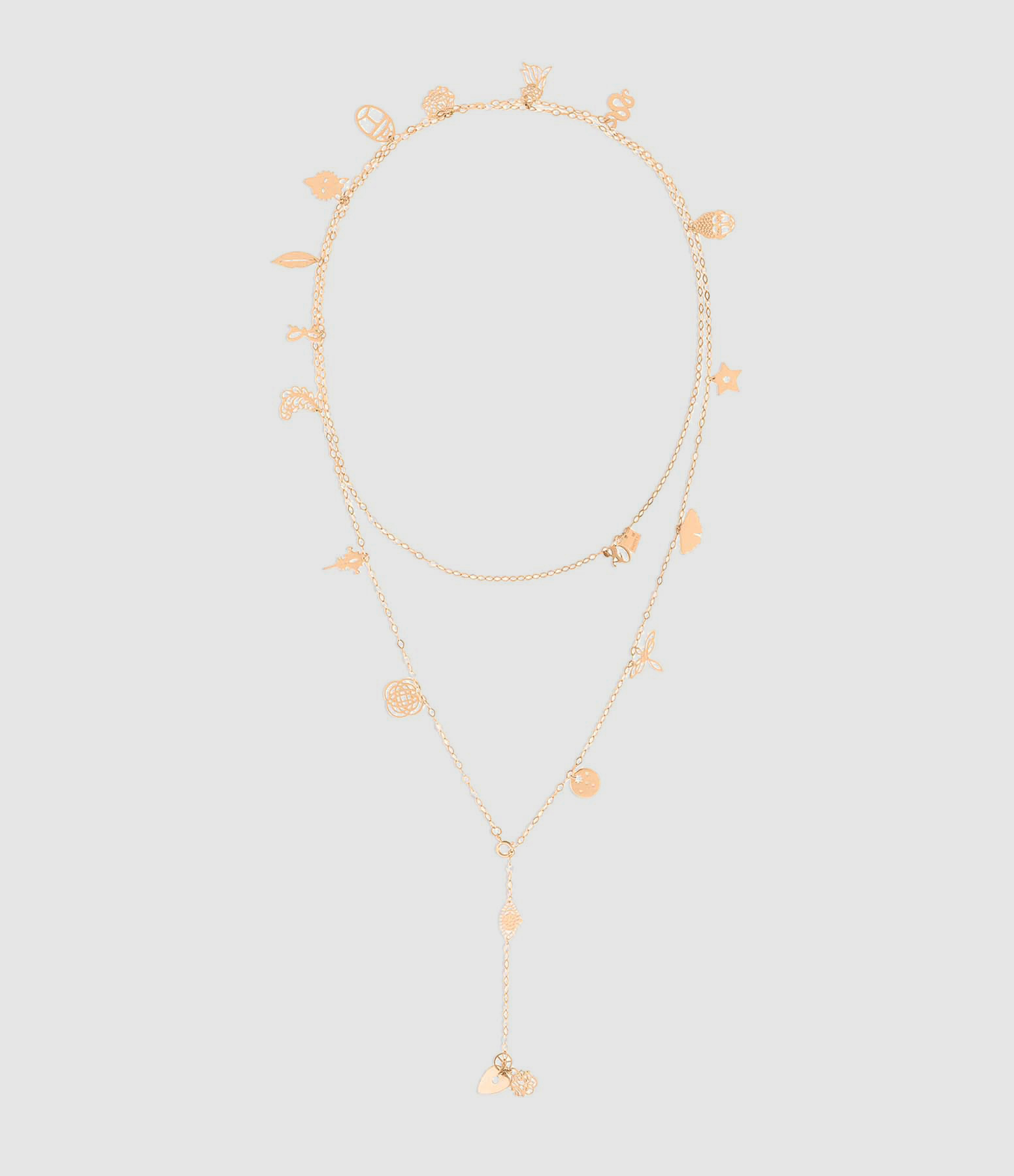Sautoir Charms Or Rose, Collection Twenty
