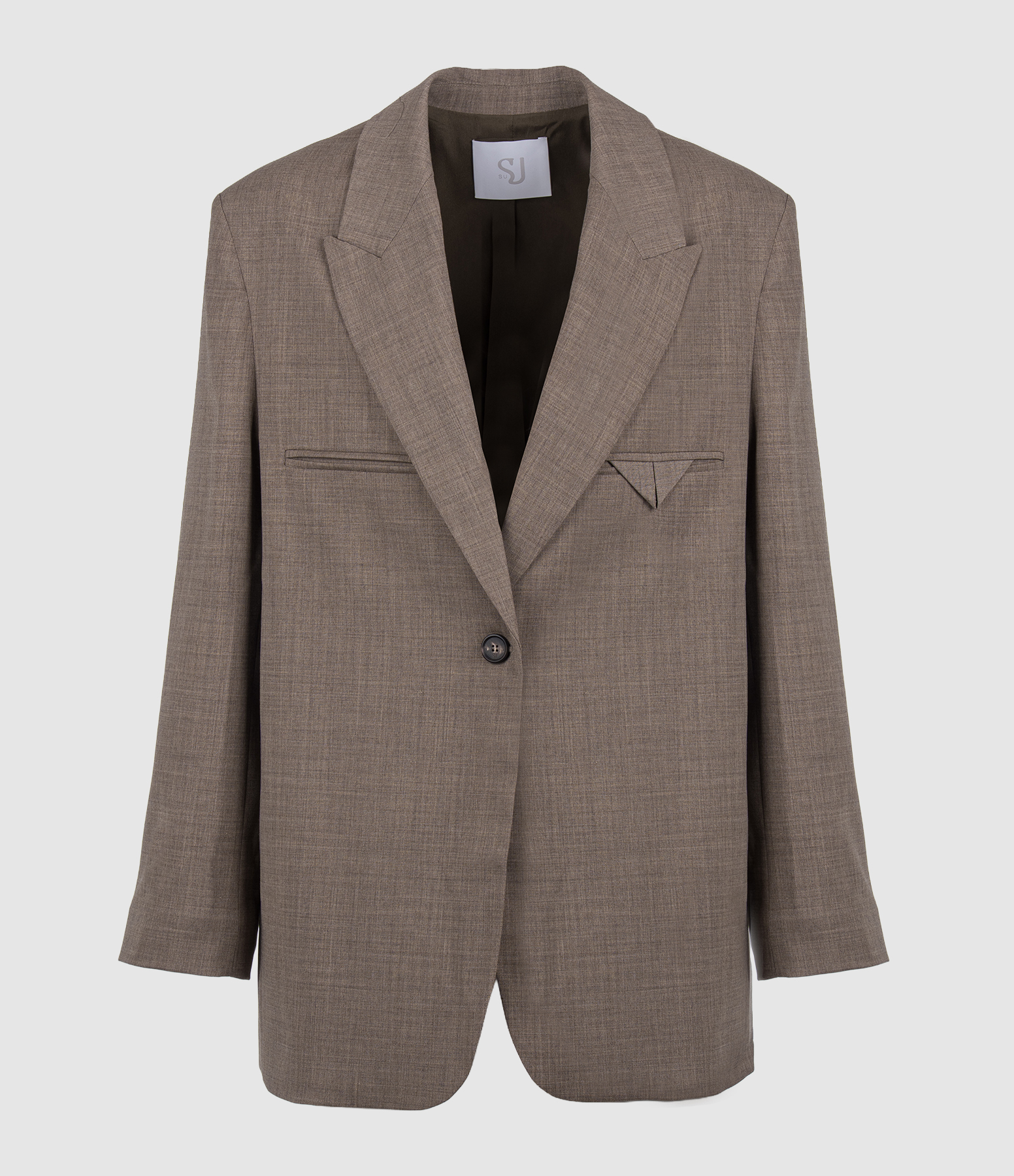 Blazer Peak Lapel Sage Green