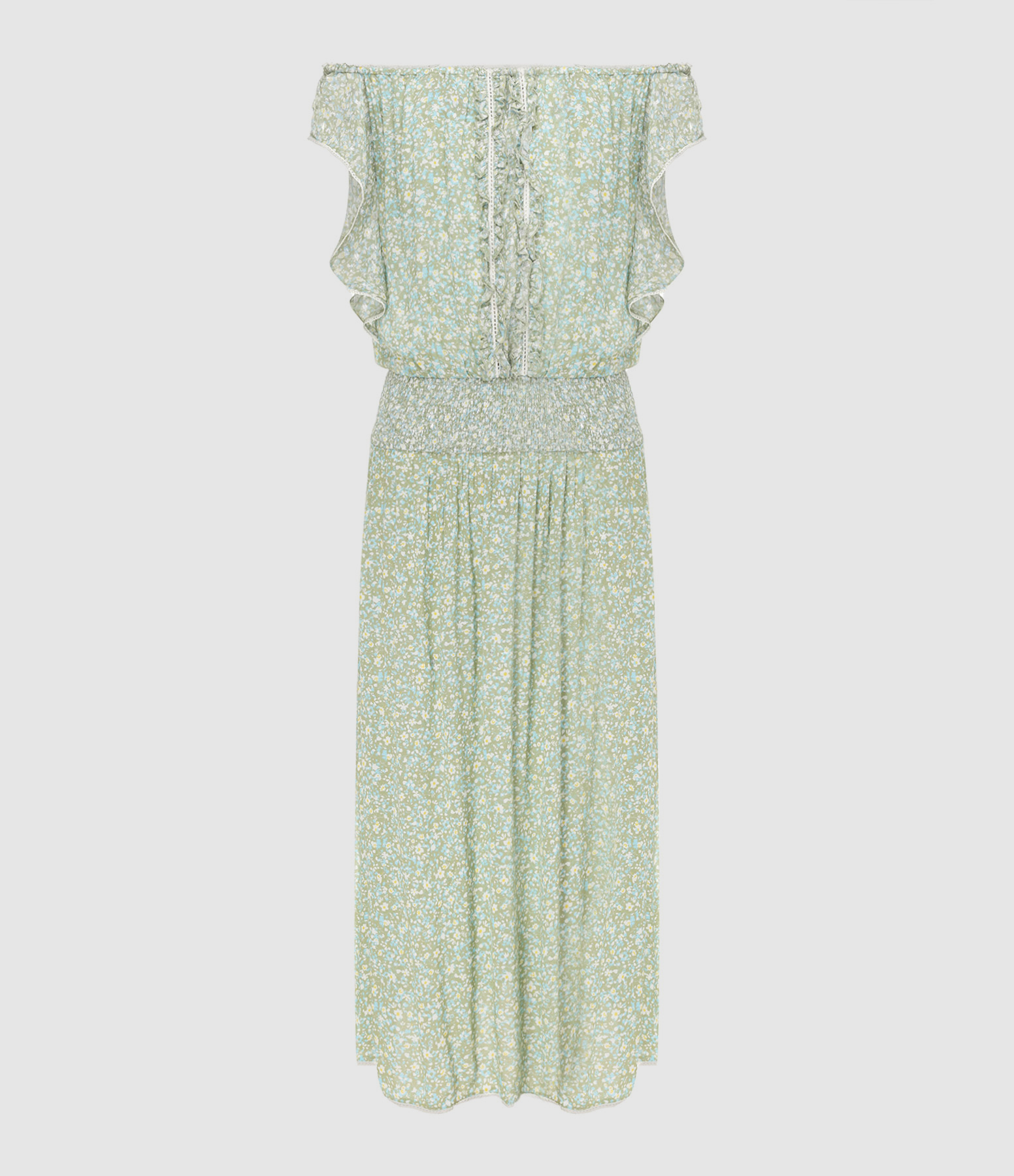 Robe Longue Astral Fendue Kaki