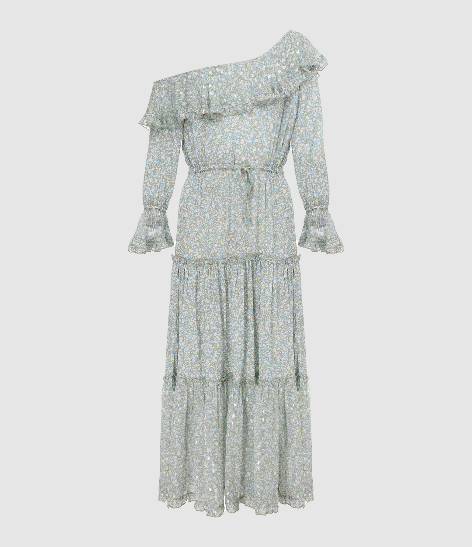 Robe Longue Tatianna Epaules Dénudées Kaki
