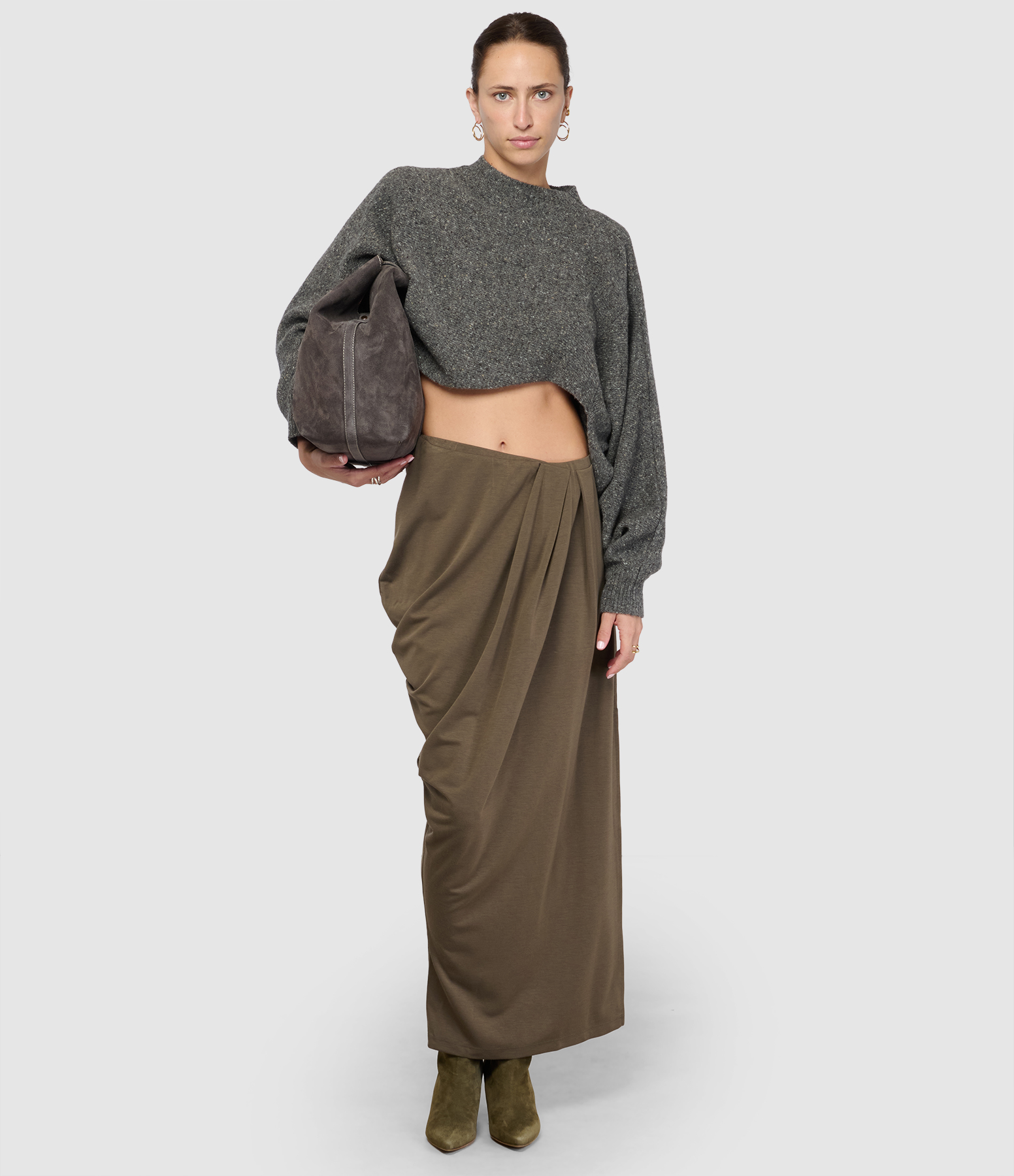 Jupe Draped Militare