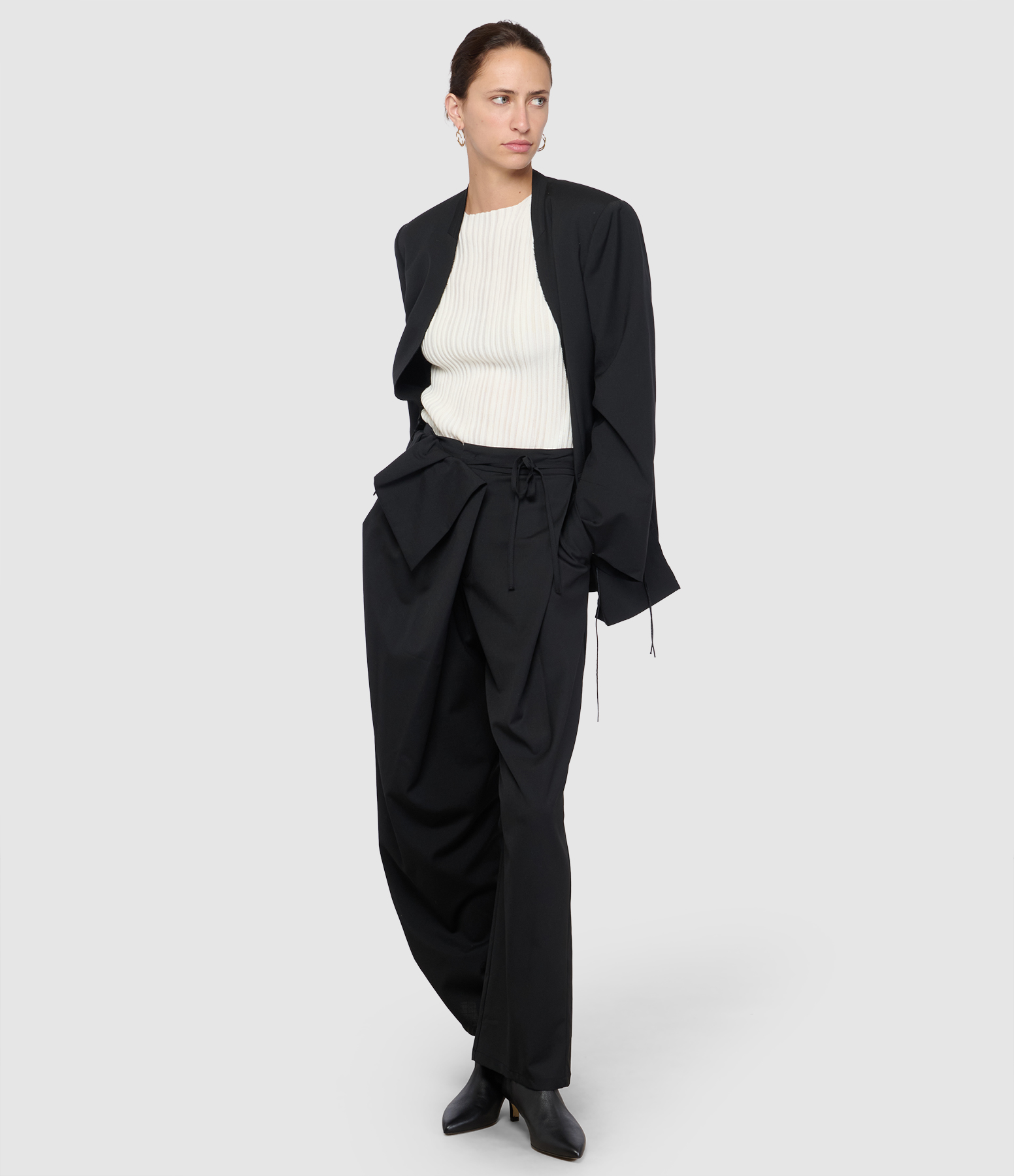 Pantalon Pareo-Pleat Nero