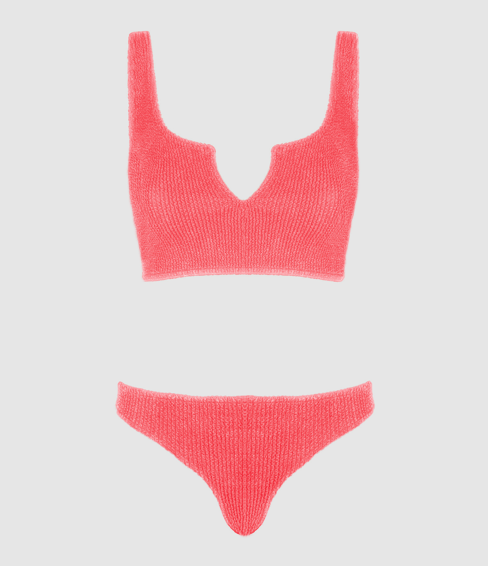 Maillot de Bain Bikini Nyxia Fraise Fluo