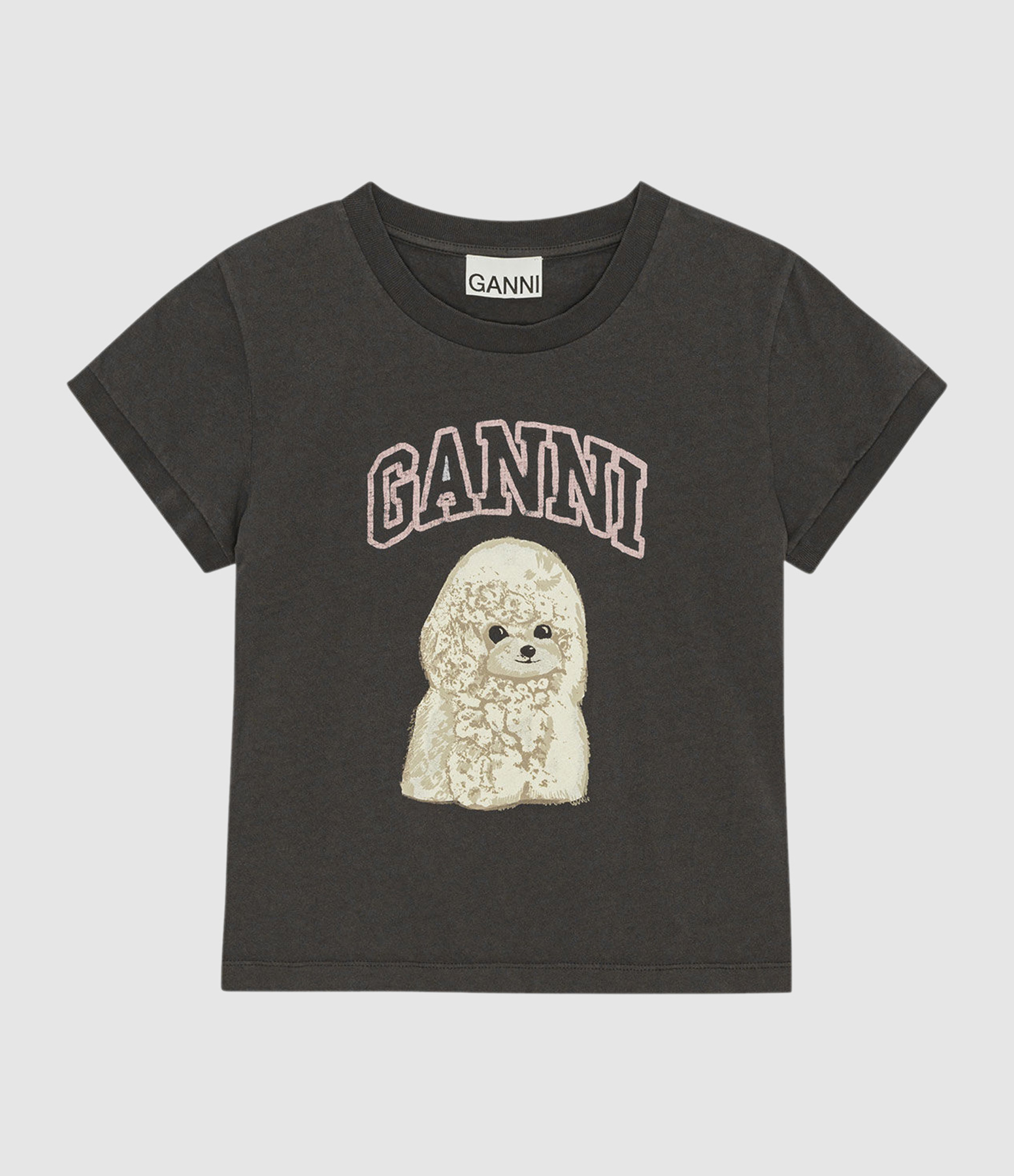 Tee Shirt Basic Cotton Jersey Poodle Baby Fit Phantom