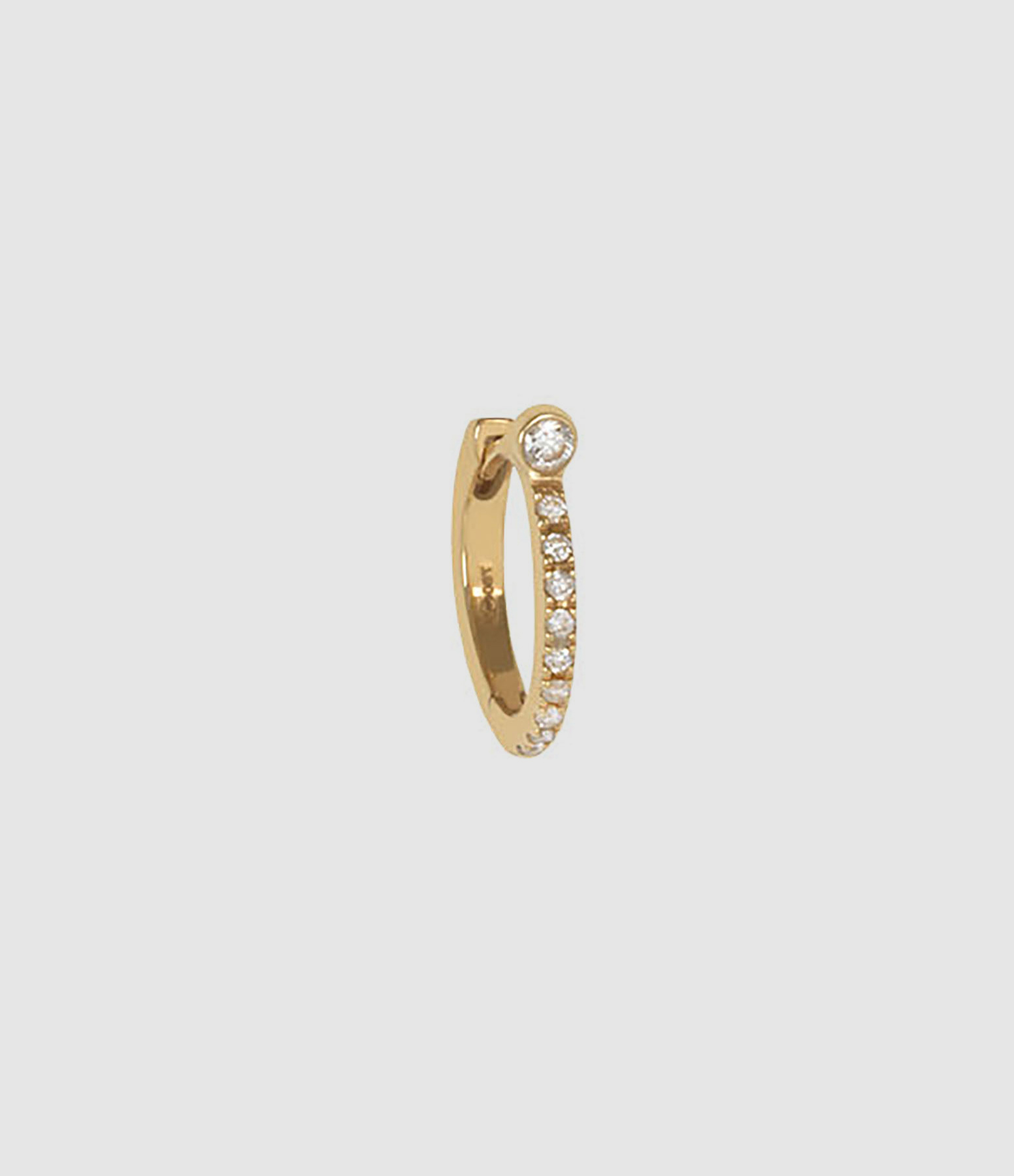 Créole Demi Pavée Serti Diamants (vendue à l'unité)