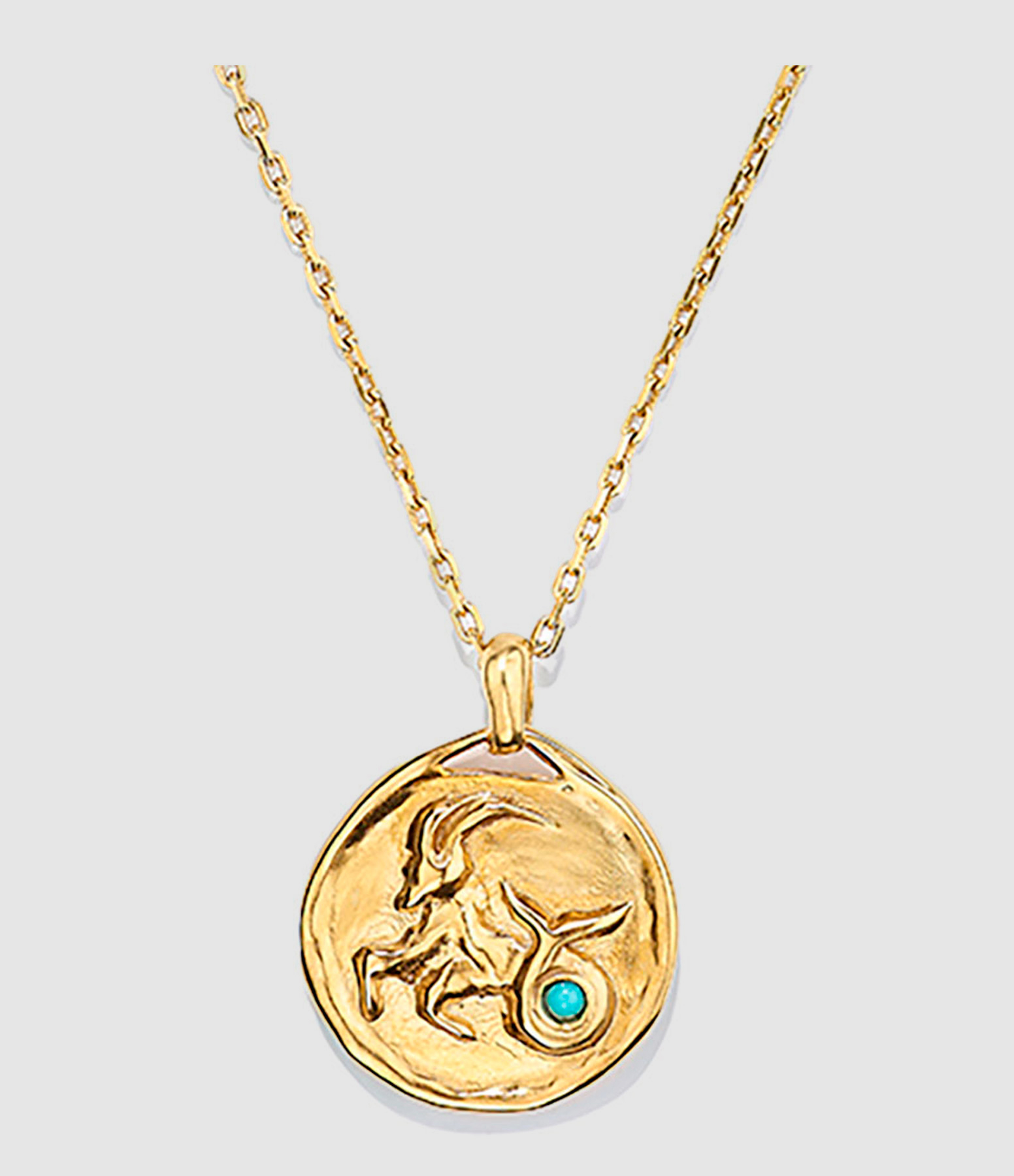 Collier Talisman Mini Astro Capricorne Turquoise